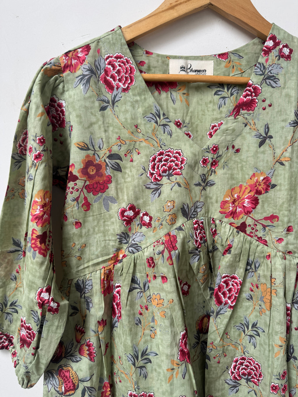 Sage Rosette Top | Premium Women's Peplum Tops