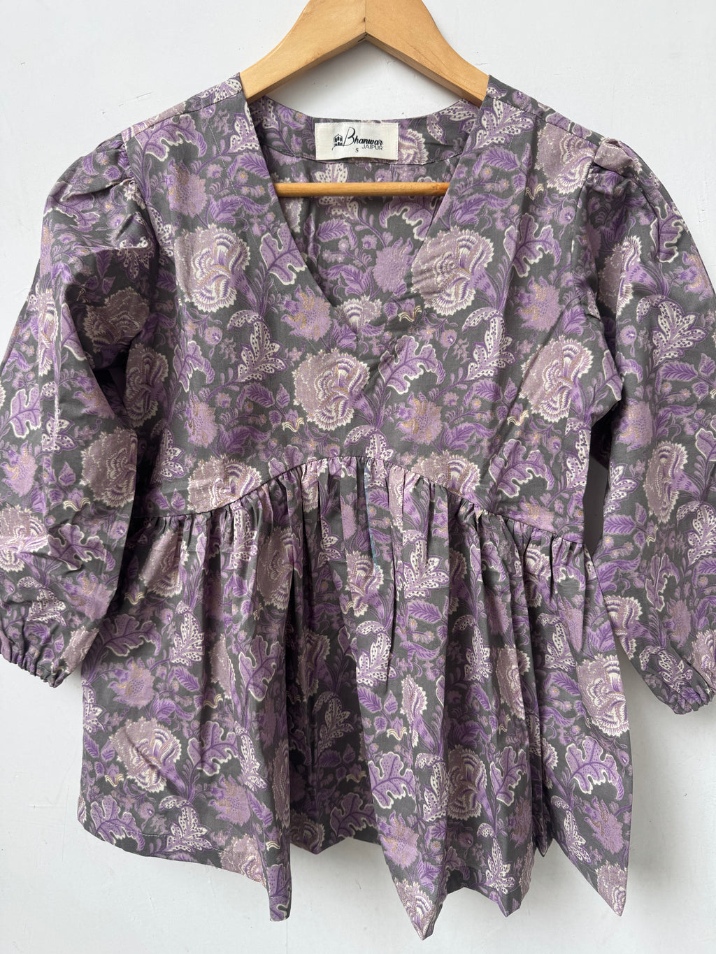 Lilac Noir Top | Premium Women's Peplum Tops