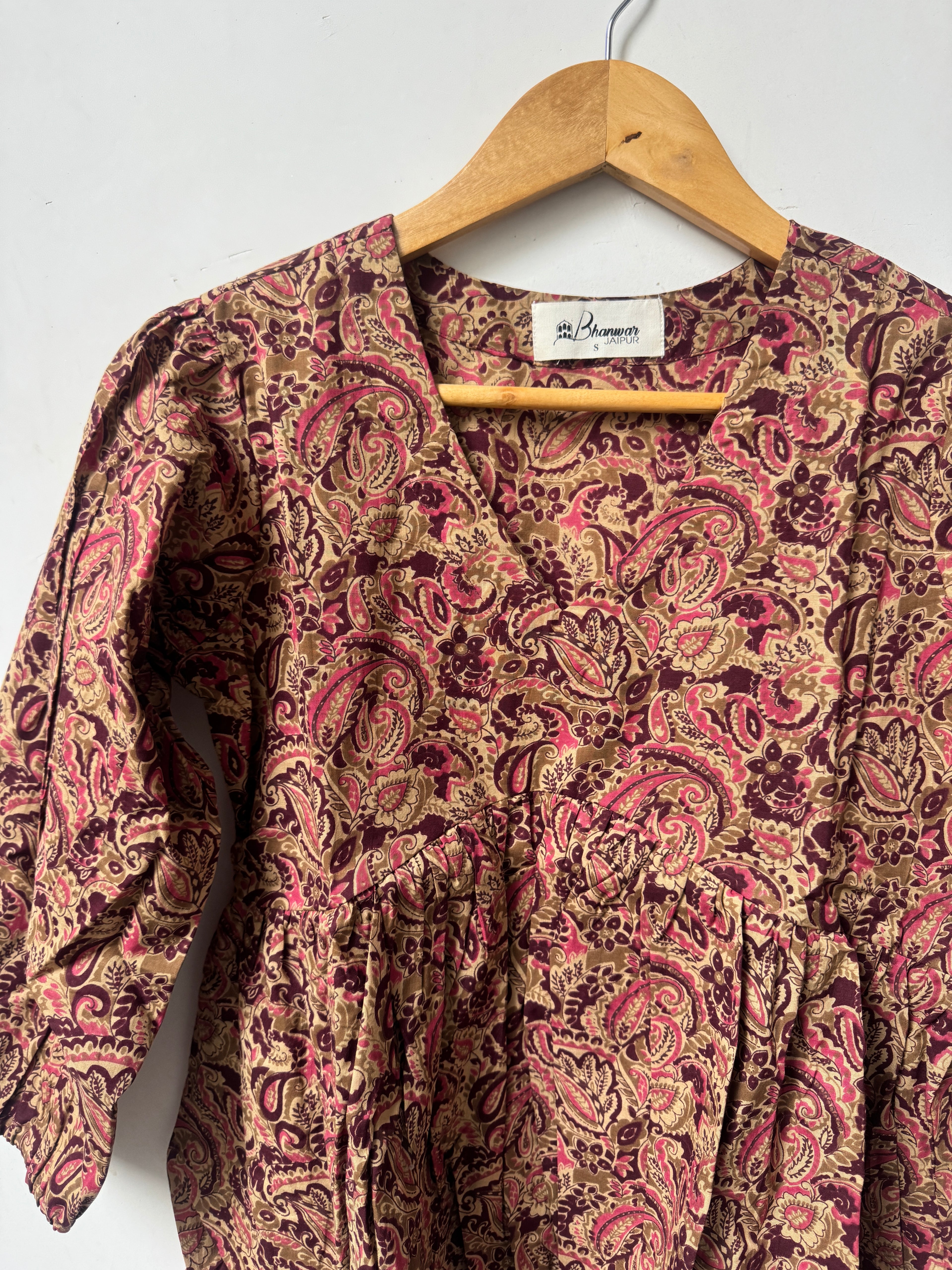 Jaipur Paisley Top | Premium Women's Peplum Tops