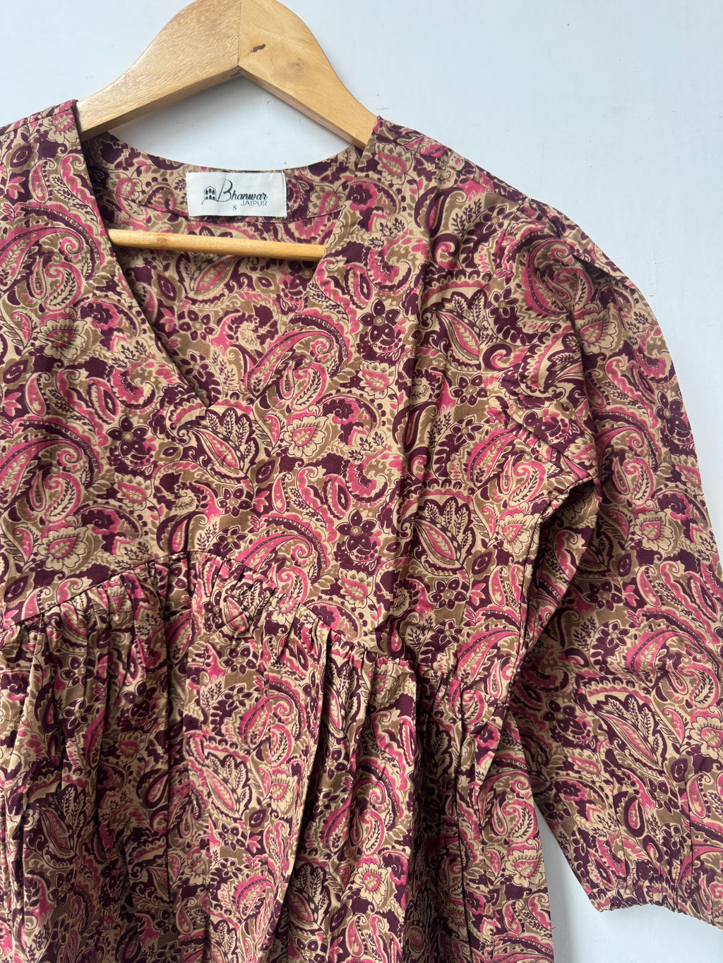 Jaipur Paisley Top | Premium Women's Peplum Tops