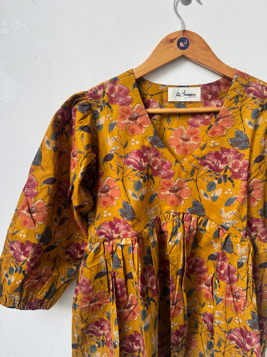 Golden Petal Top | Premium Women's Peplum Tops