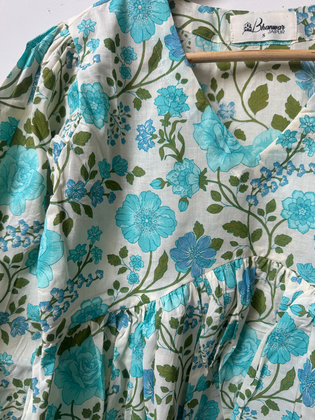 Aqua Gulzar Top | Premium Women's Cotton Peplum Tops