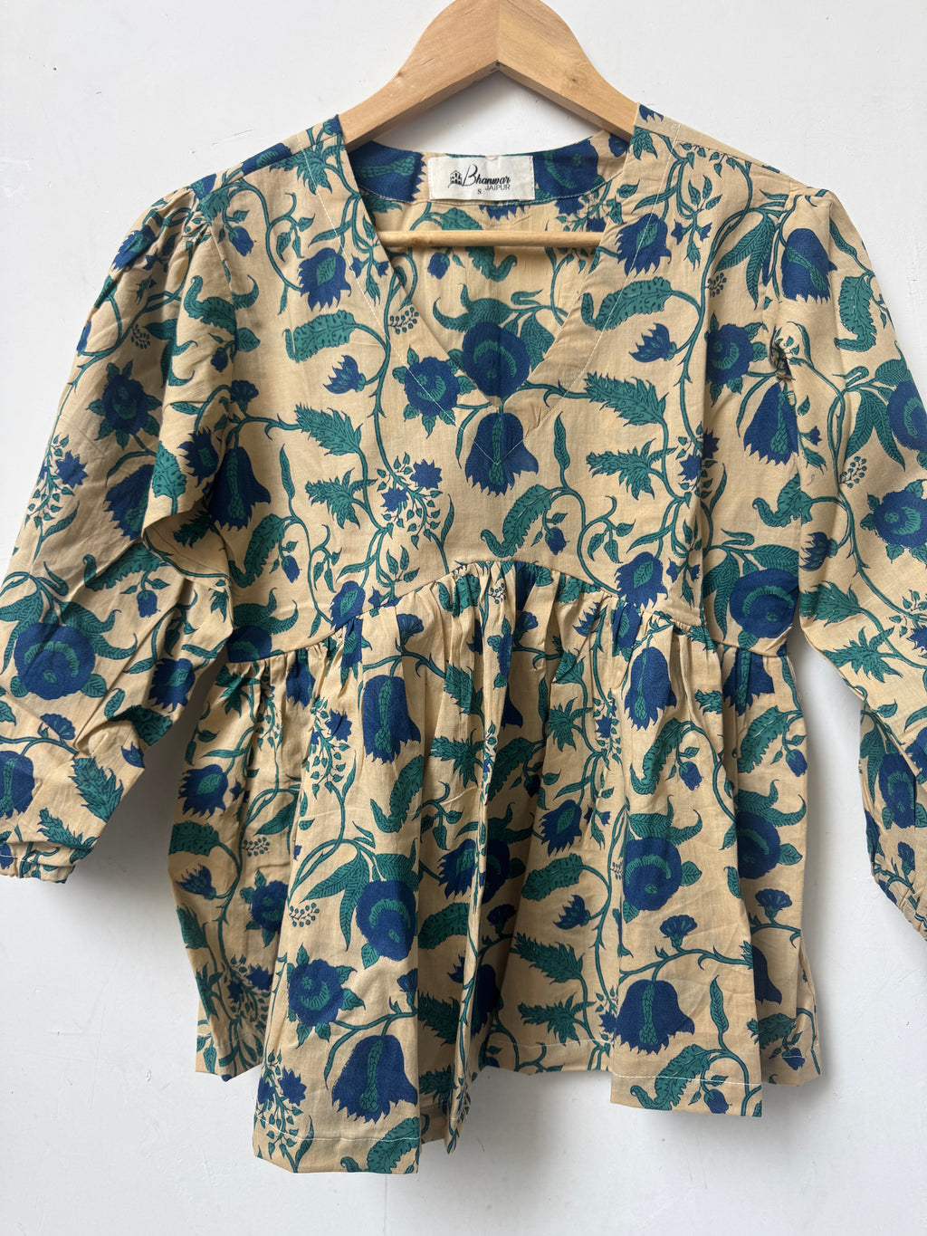 Neel Bagh Top | Premium Women's Cotton Peplum Tops
