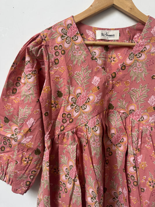 Blush Luxe Top | Premium Women's Cotton Peplum Tops