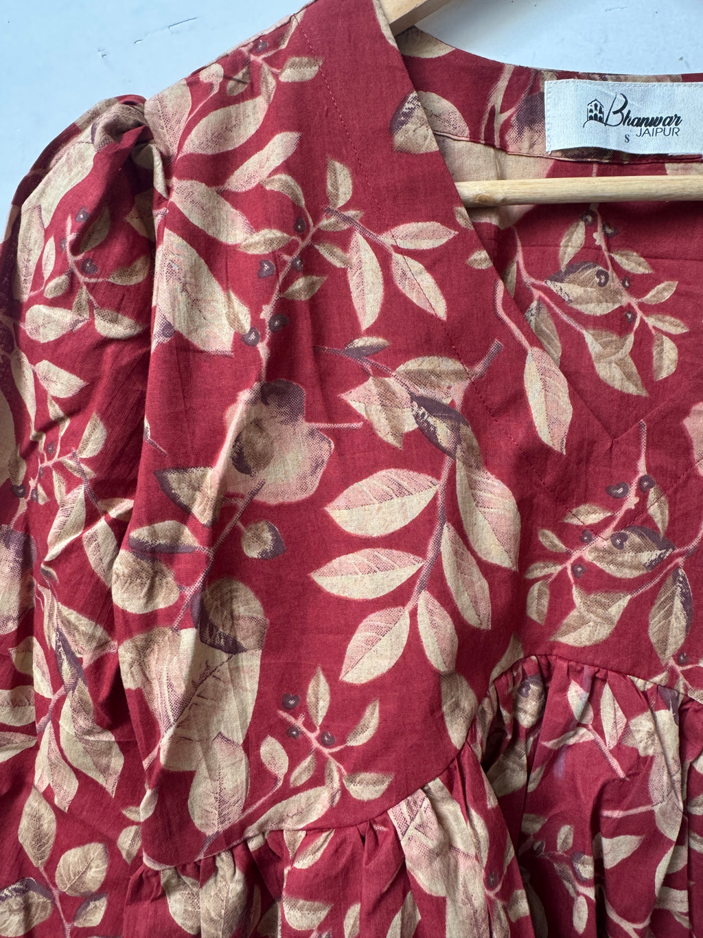 Rust Muse Top | Premium Women's Cotton Peplum Tops