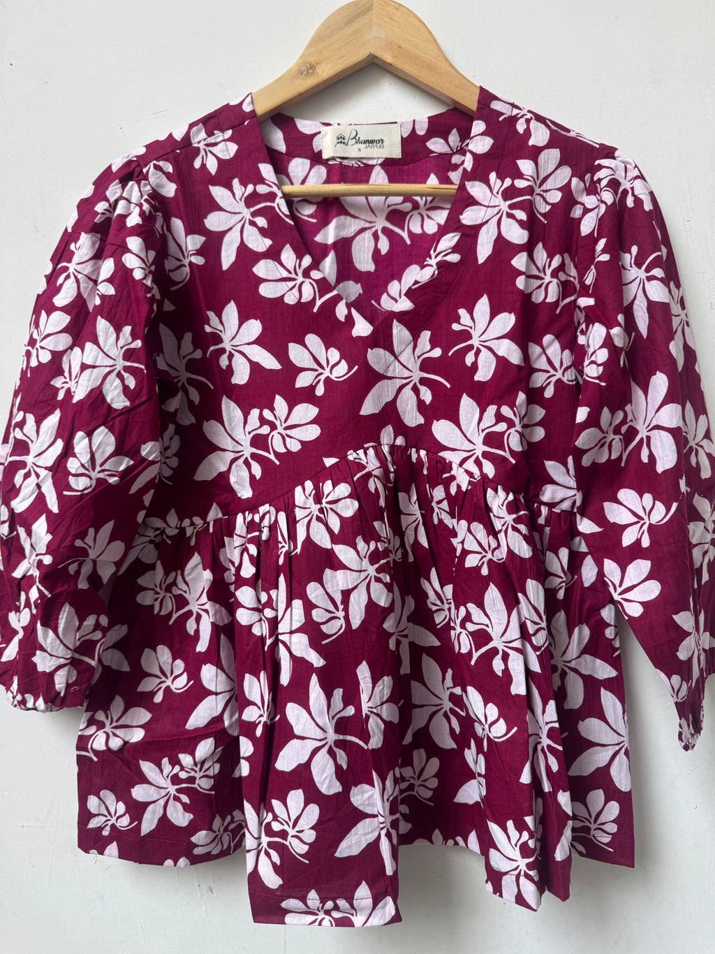 Petal Pop Top | Premium Women's Cotton Peplum Tops