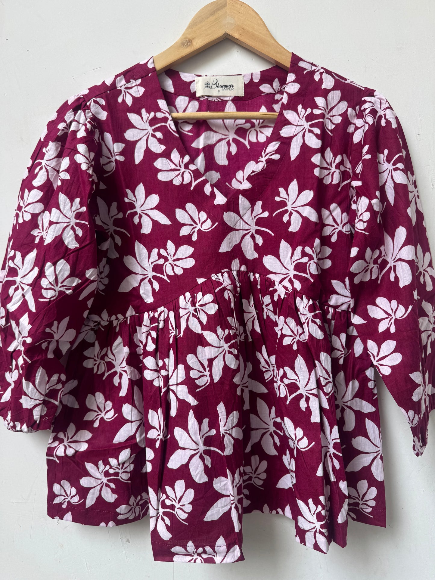 Petal Pop Top | Premium Women's Cotton Peplum Tops