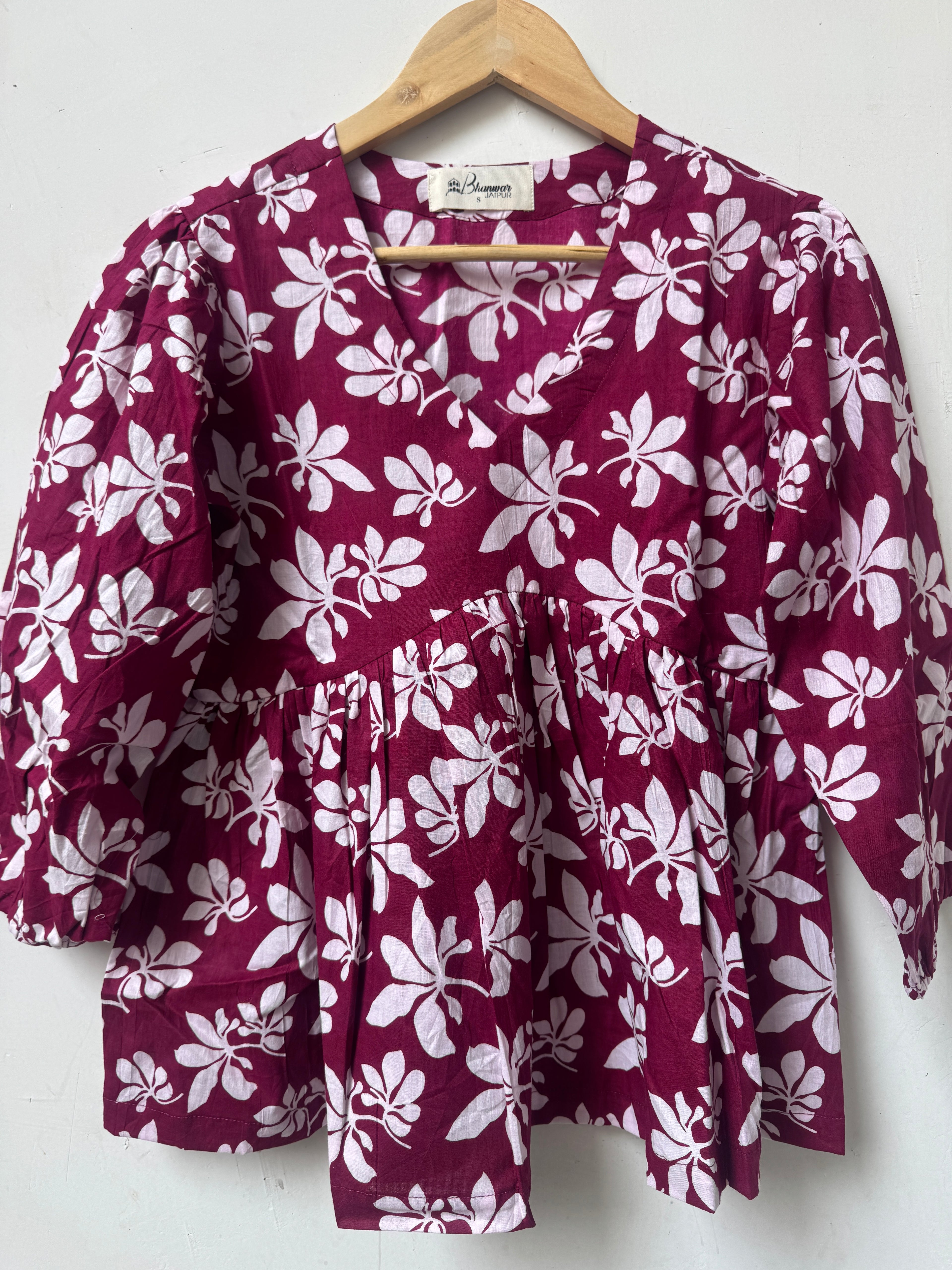 Petal Pop Top | Premium Women's Cotton Peplum Tops
