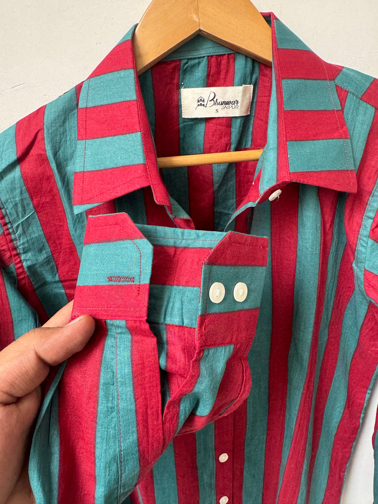 Magenta Drift | Womens Pure Cotton Printed Shirts | Straight Fit