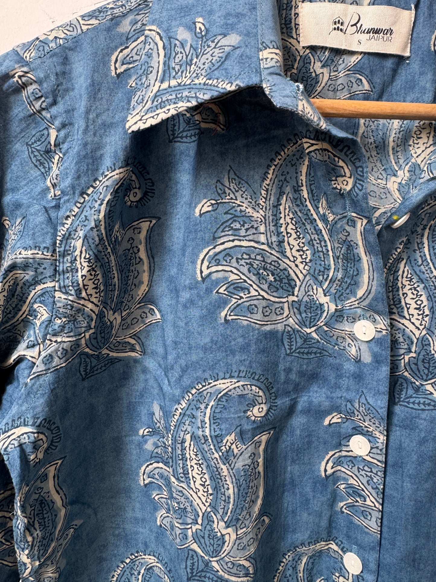 Indigo Reverie | Womens Pure Cotton Printed Shirts | Straight Fit