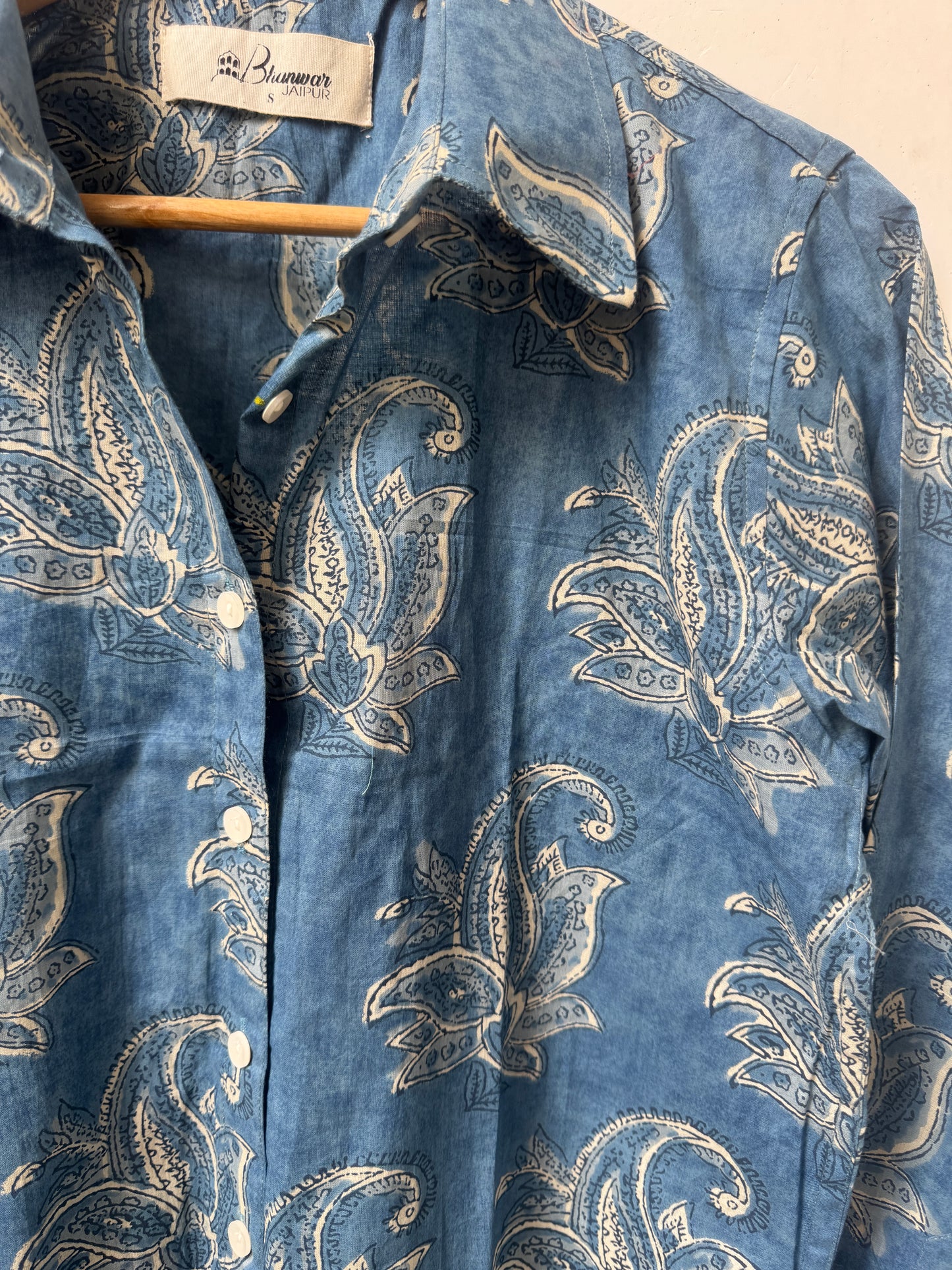 Indigo Reverie | Womens Pure Cotton Printed Shirts | Straight Fit