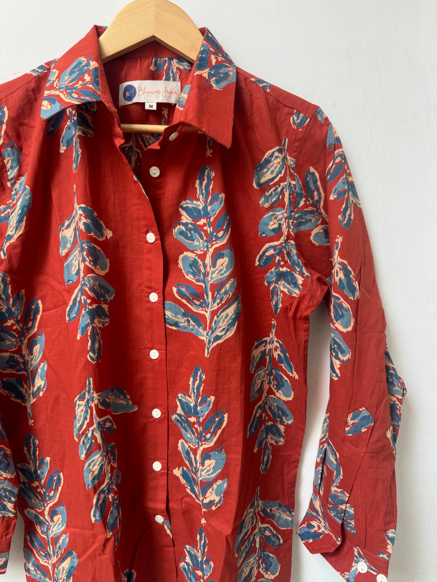 The Botanical Edit | Womens Pure Cotton Printed Shirts | Straight Fit