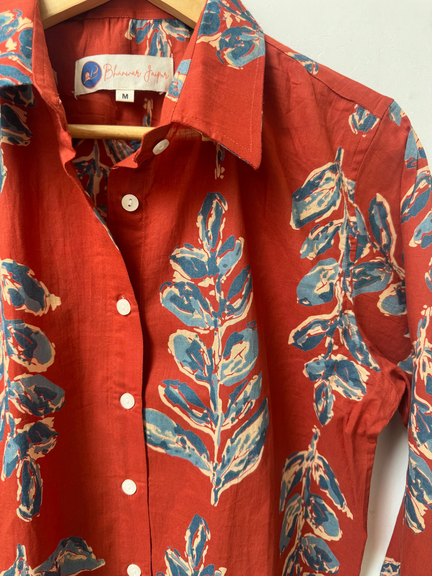 The Botanical Edit | Womens Pure Cotton Printed Shirts | Straight Fit