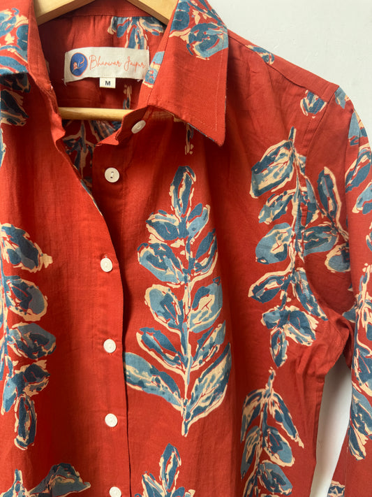 The Botanical Edit | Womens Pure Cotton Printed Shirts | Straight Fit