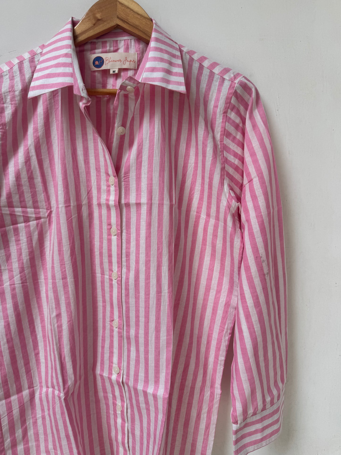 The Stripe Escape | Women's Pure Cotton Printed Shirts | Straight Fit