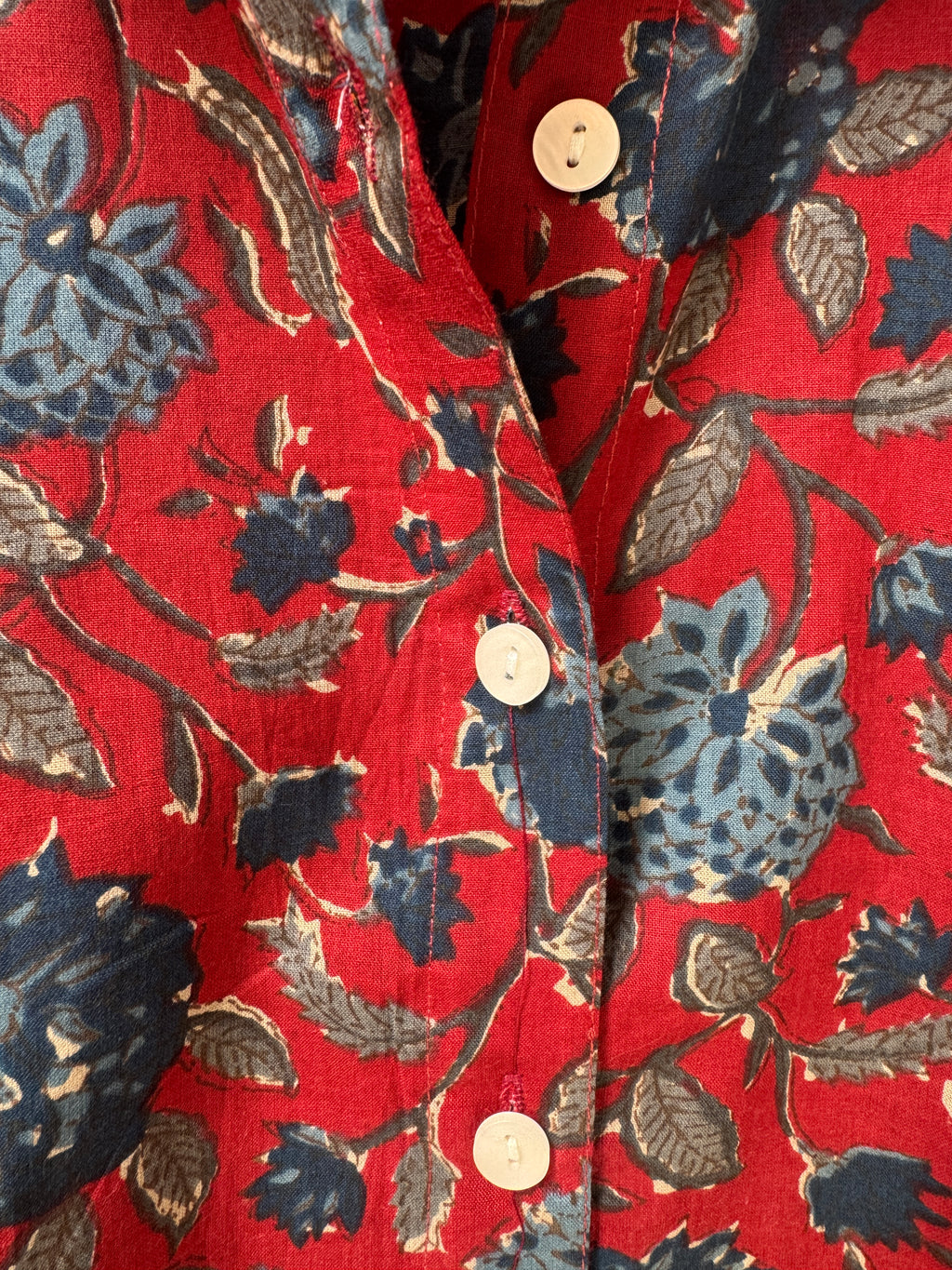 Scarlet Garden Shirt | Women's Pure Cotton Printed Shirts | Straight Fit
