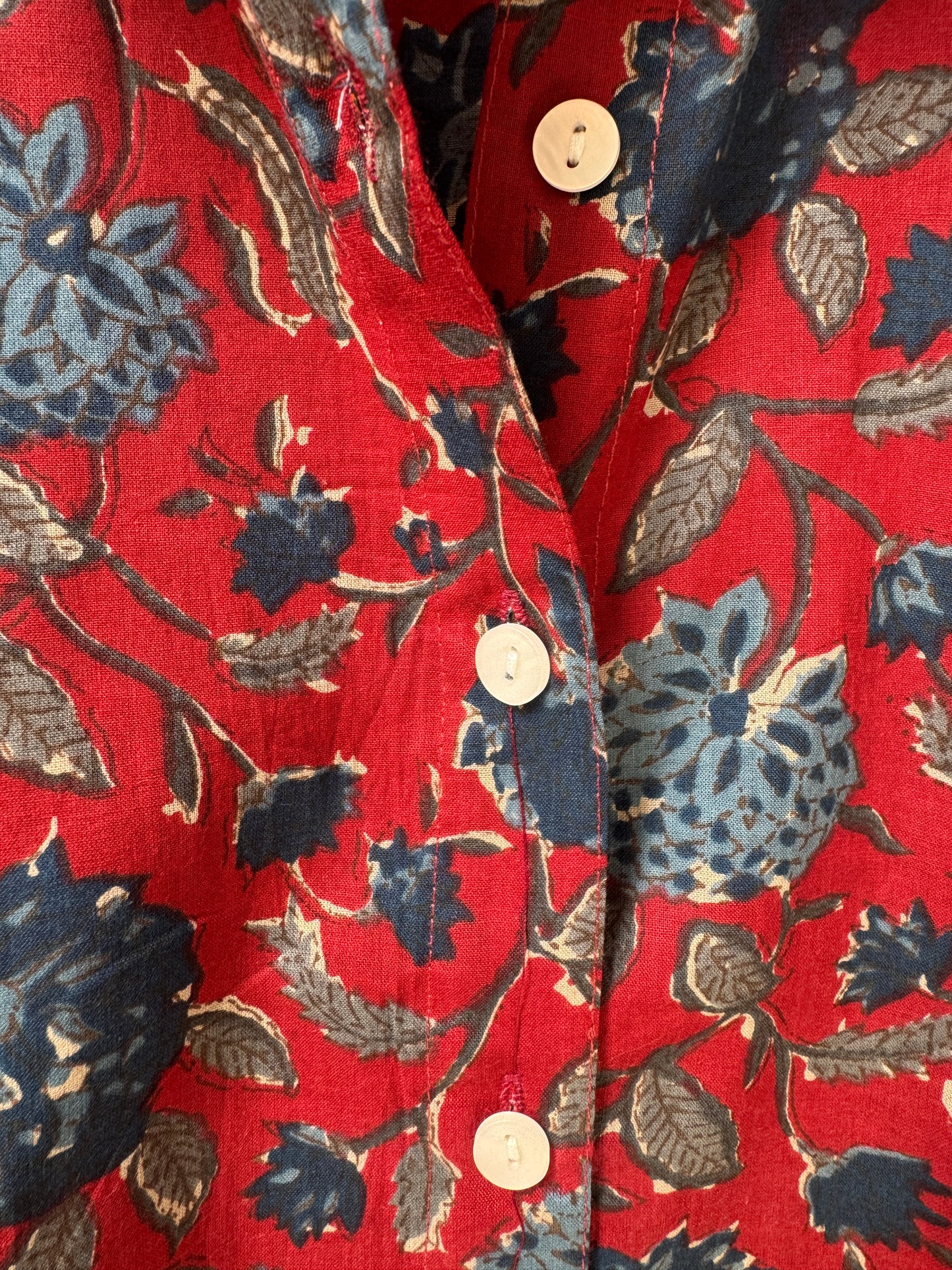 Scarlet Garden Shirt | Women's Pure Cotton Printed Shirts | Straight Fit