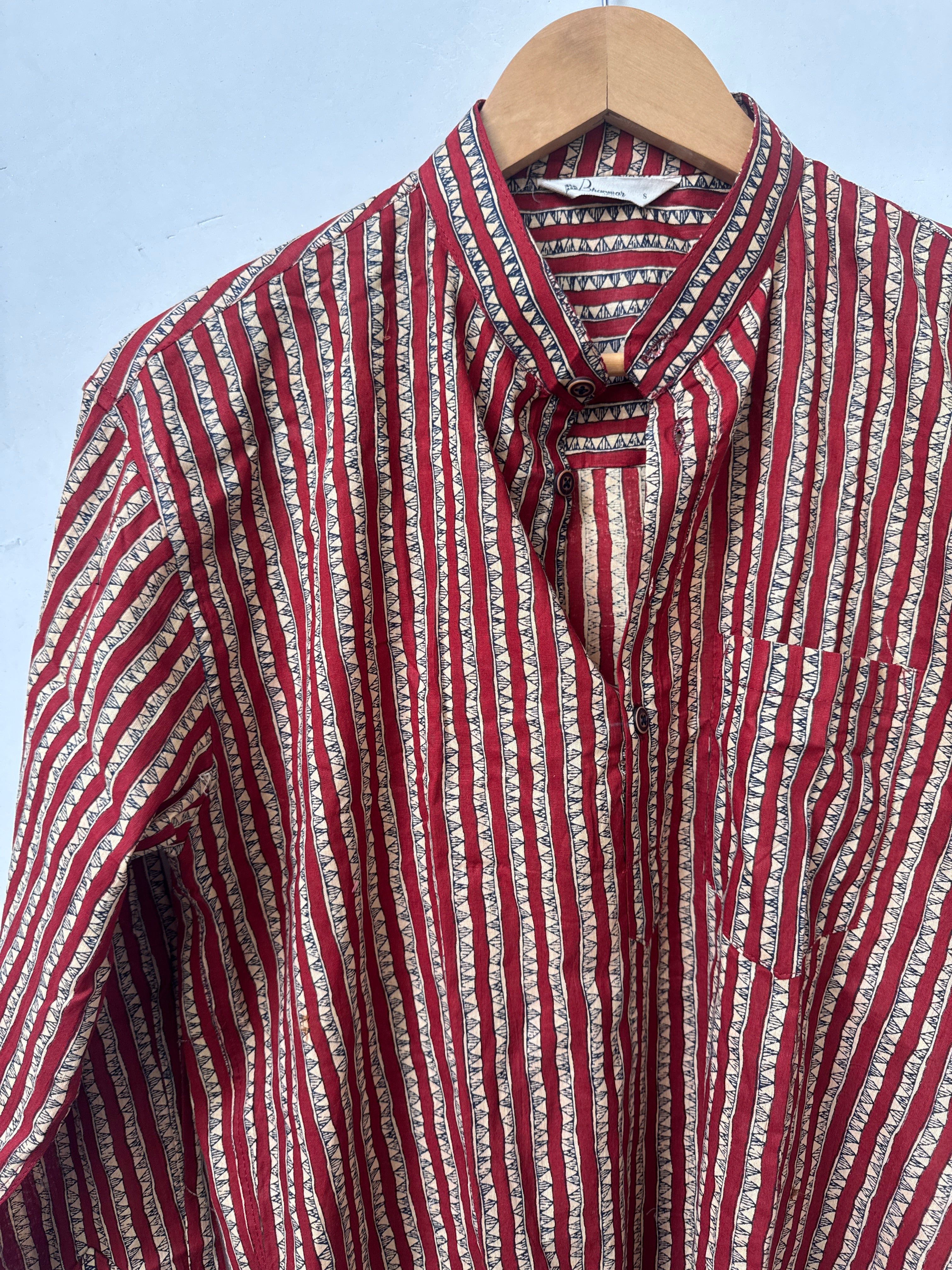 Maroon Drift | Premium Cotton Kurta for Men