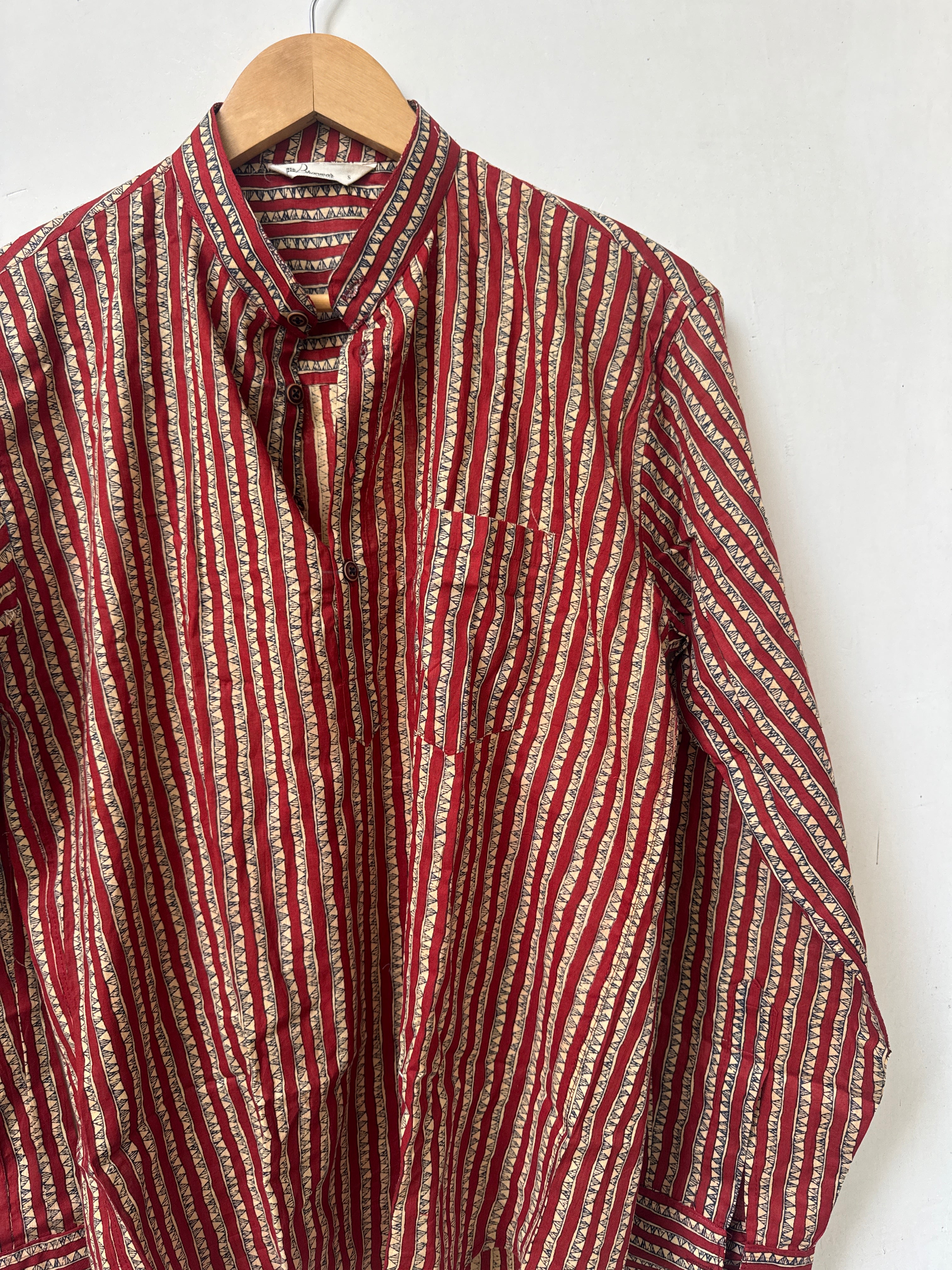 Maroon Drift | Premium Cotton Kurta for Men
