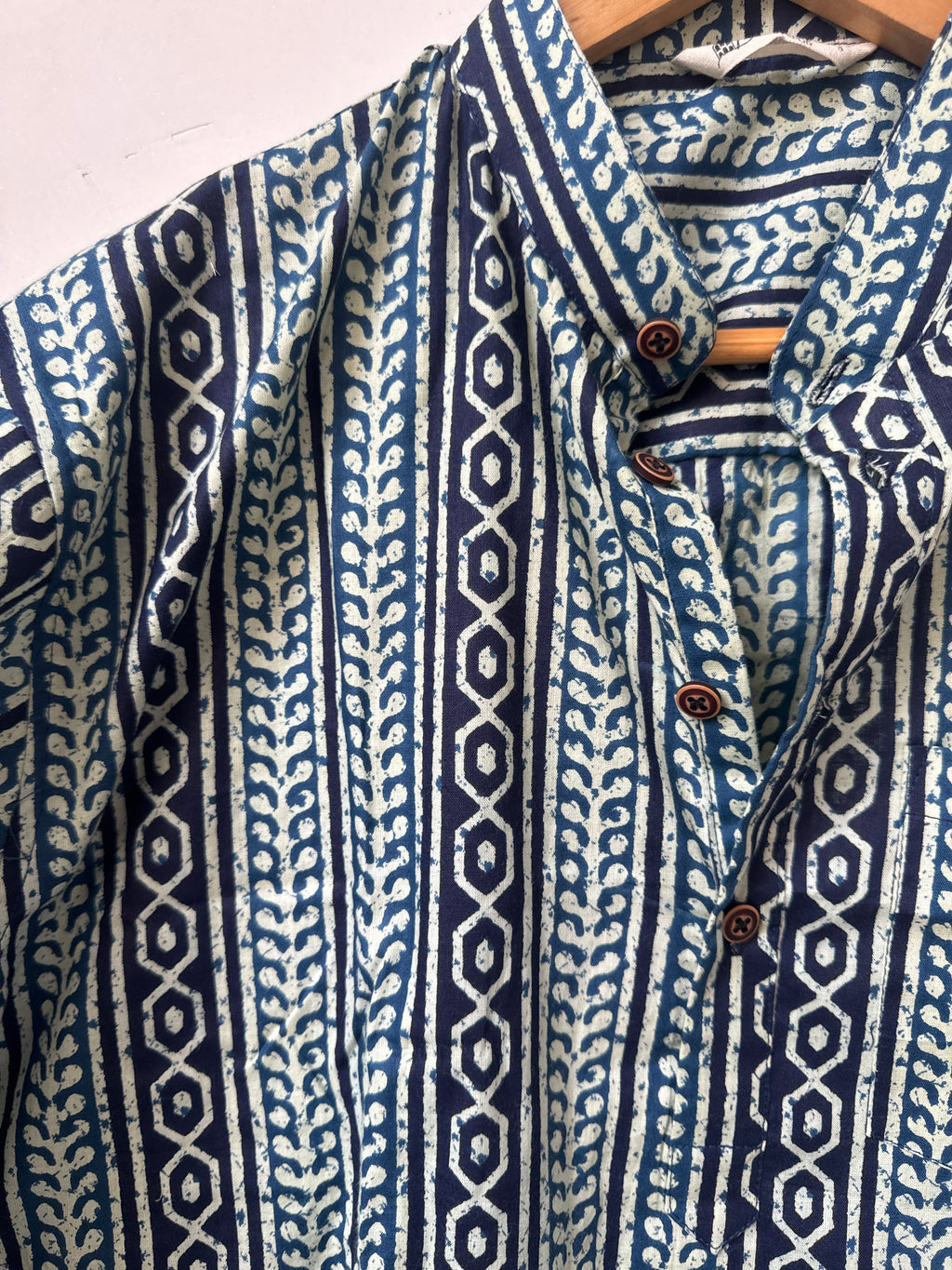 Indigo Rhythm | Premium Short Cotton Kurta for Men