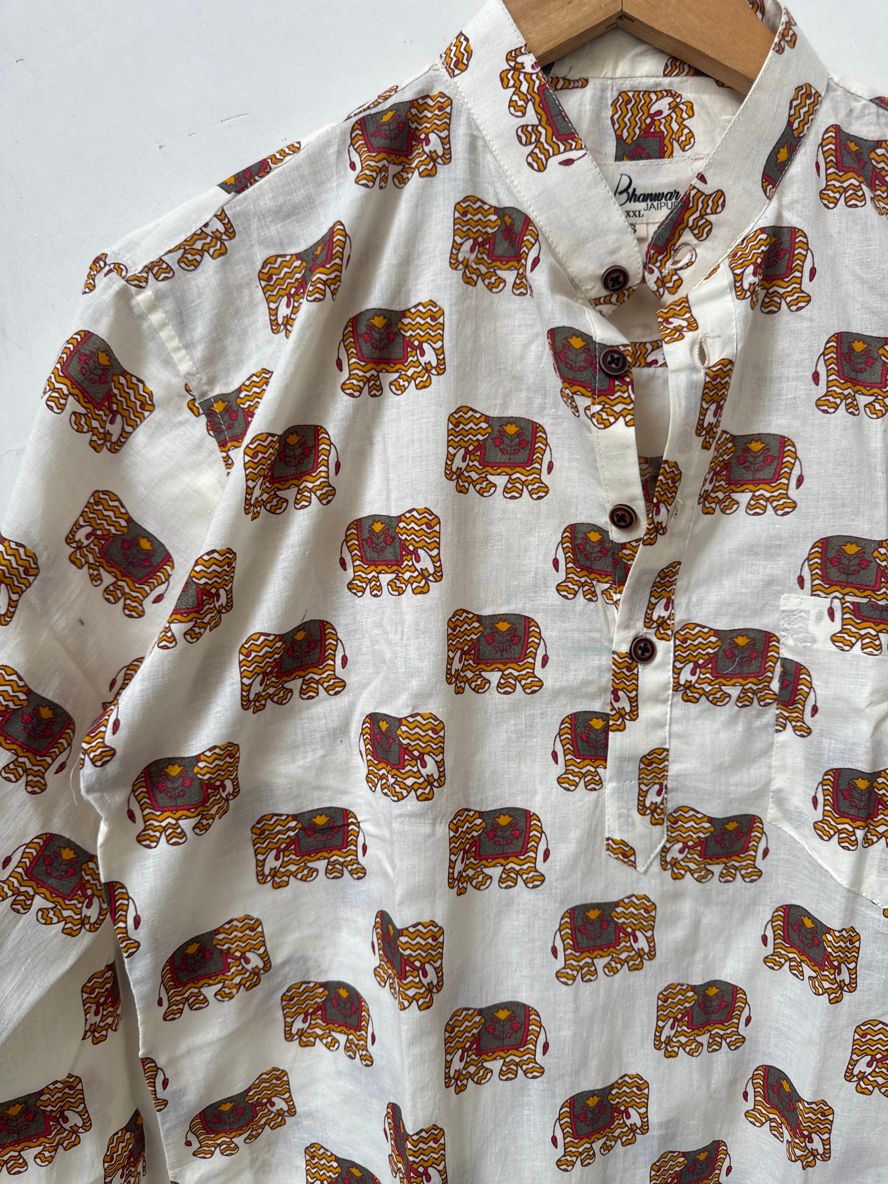 Gaj | Premium Short Cotton Kurta for Men