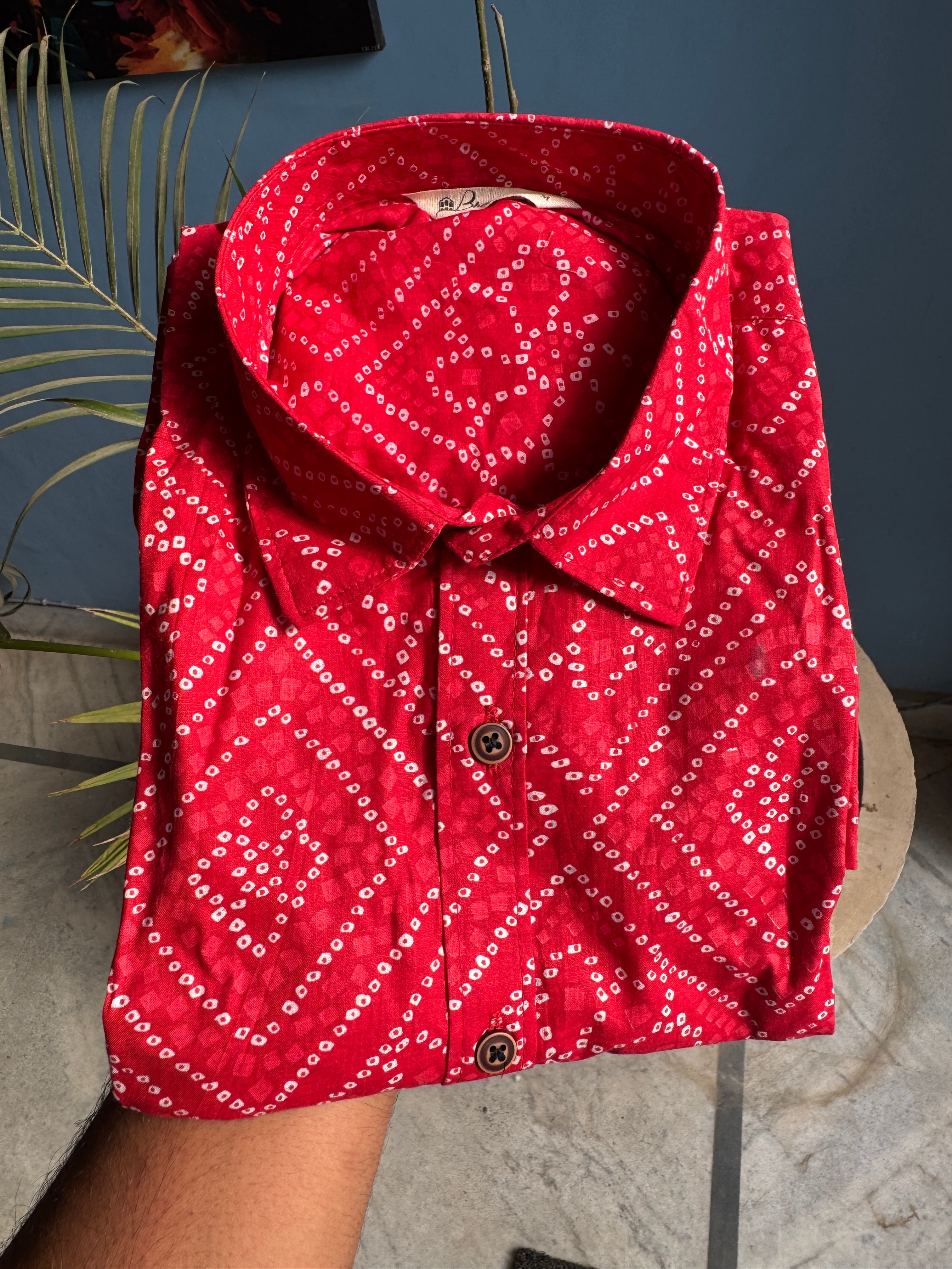 Crimson Caravan Shirt | Premium Men's Cotton Shirts