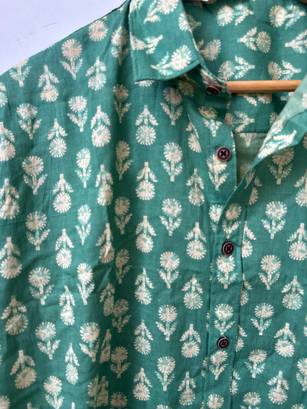 Mint Meadow Shirt | Premium Men's Cotton Shirts
