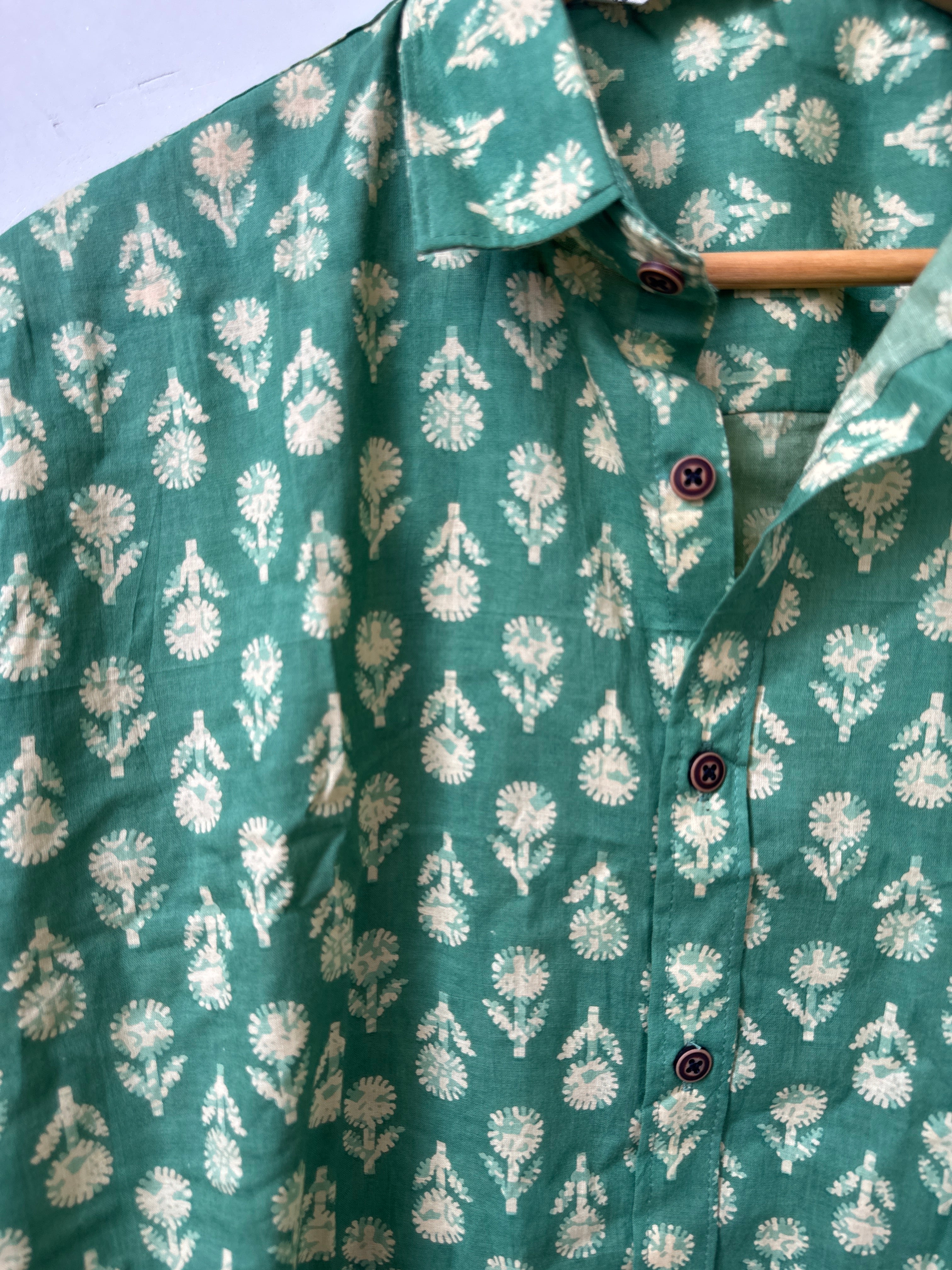 Mint Meadow Shirt | Premium Men's Cotton Shirts