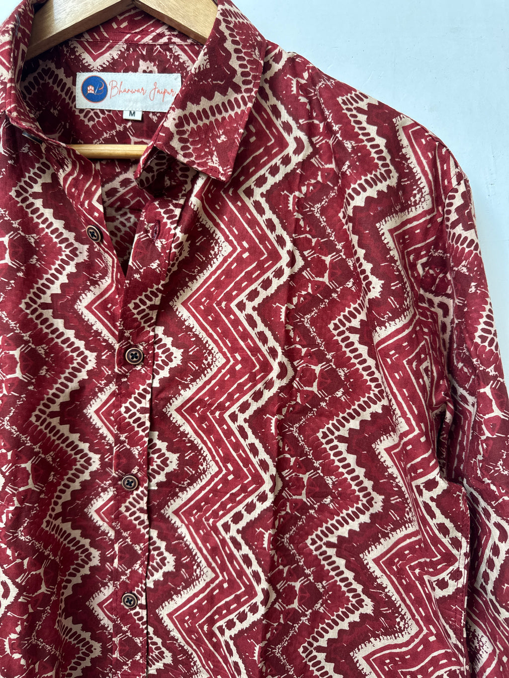 Sundown Maroon | Premium Men's Cotton Shirts