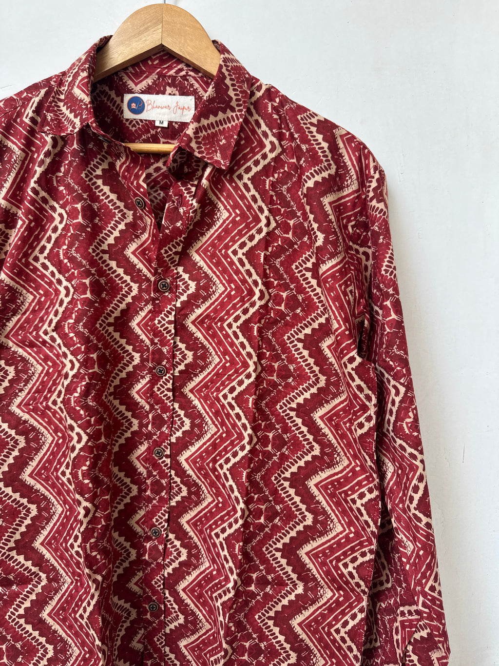 Sundown Maroon | Premium Men's Cotton Shirts
