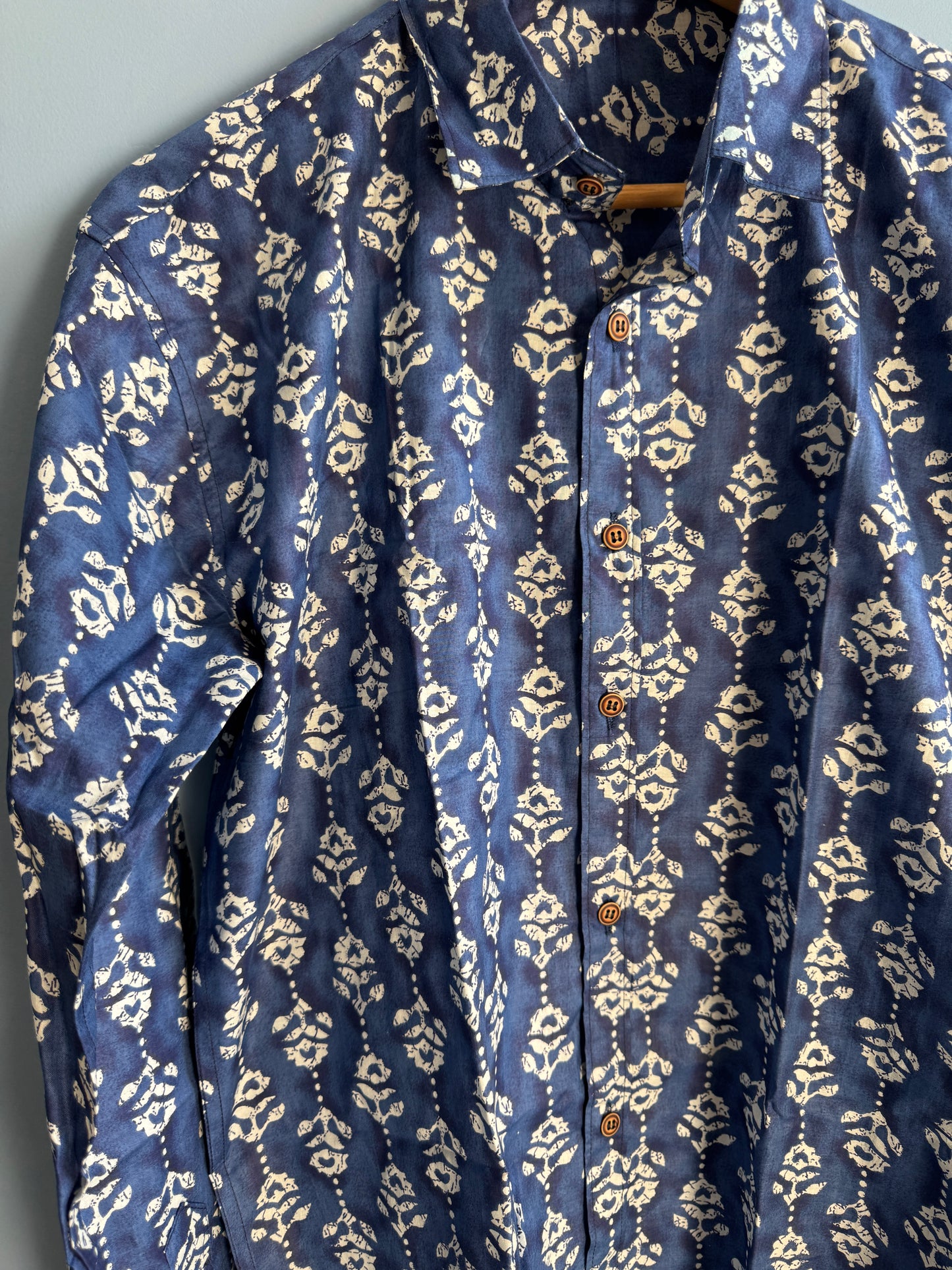 Indigo Shrub | Men's Cotton Printed Shirts