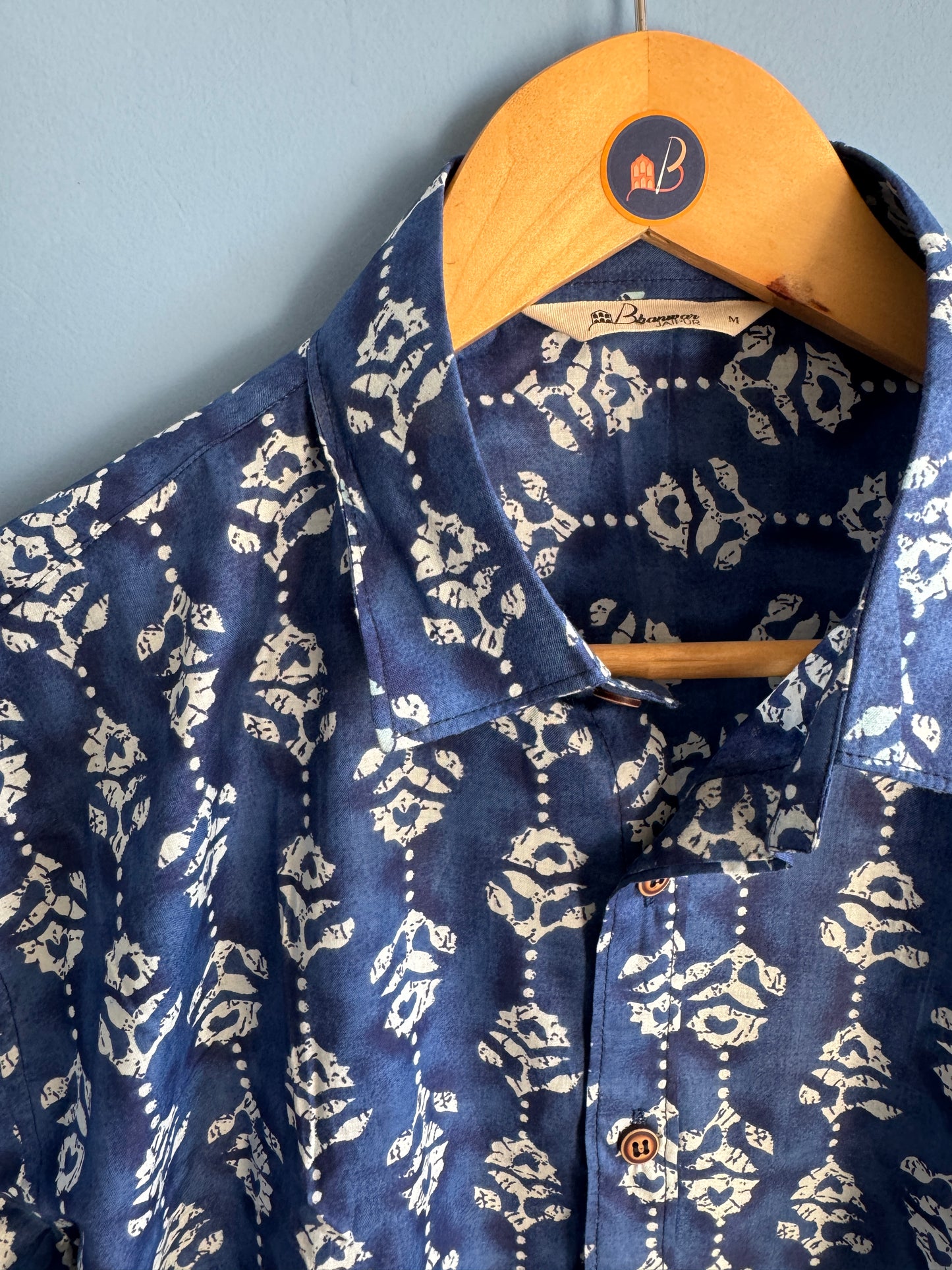 Indigo Shrub | Men's Cotton Printed Shirts