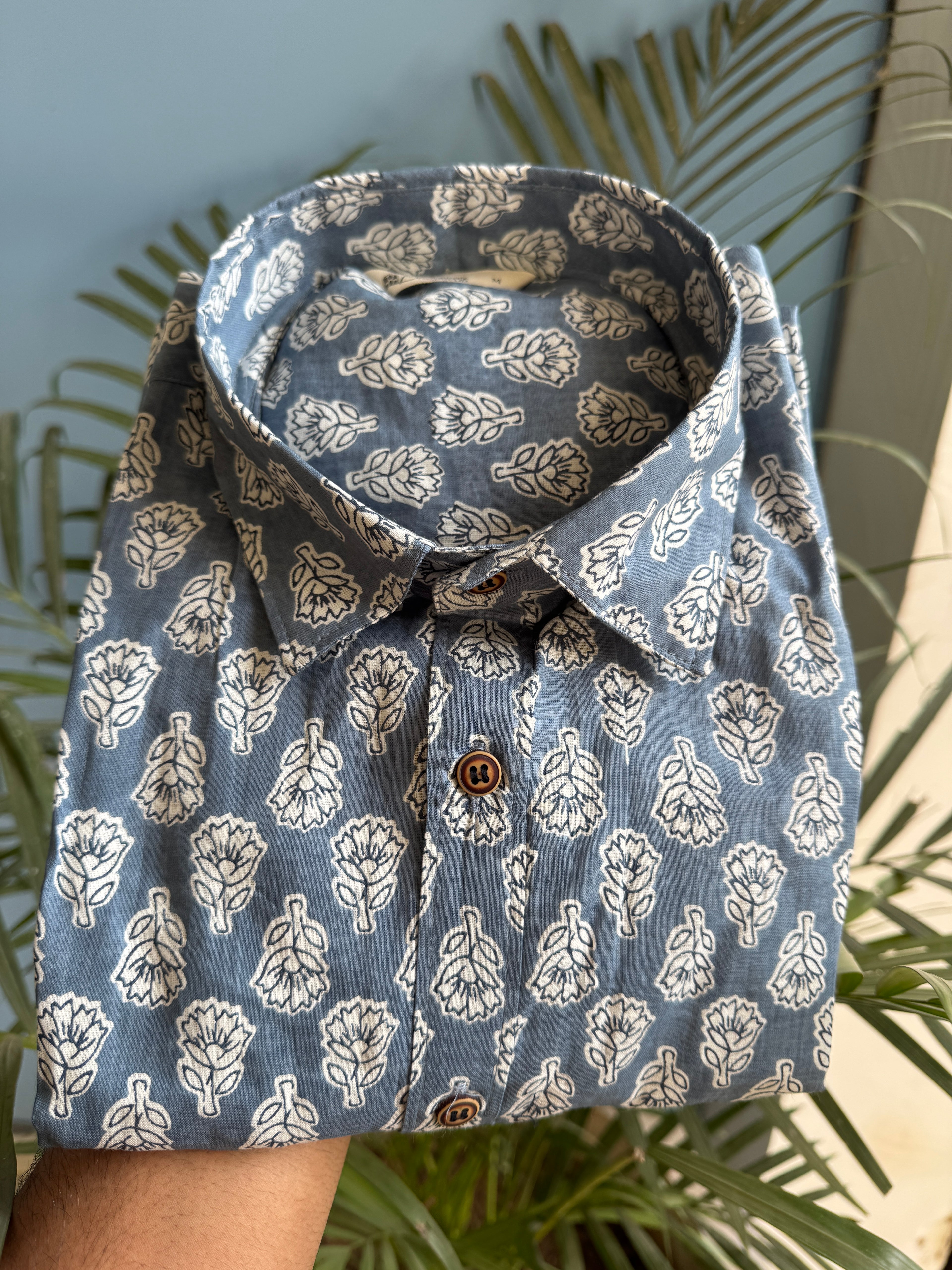 Zilzon | Men's Cotton Printed Shirt