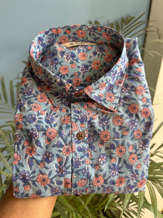 Bagiya | Handblock Cotton Printed Shirt