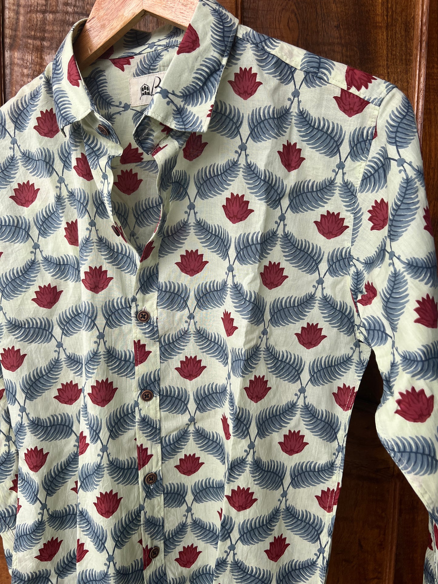 Lotus Cotton Printed Shirt