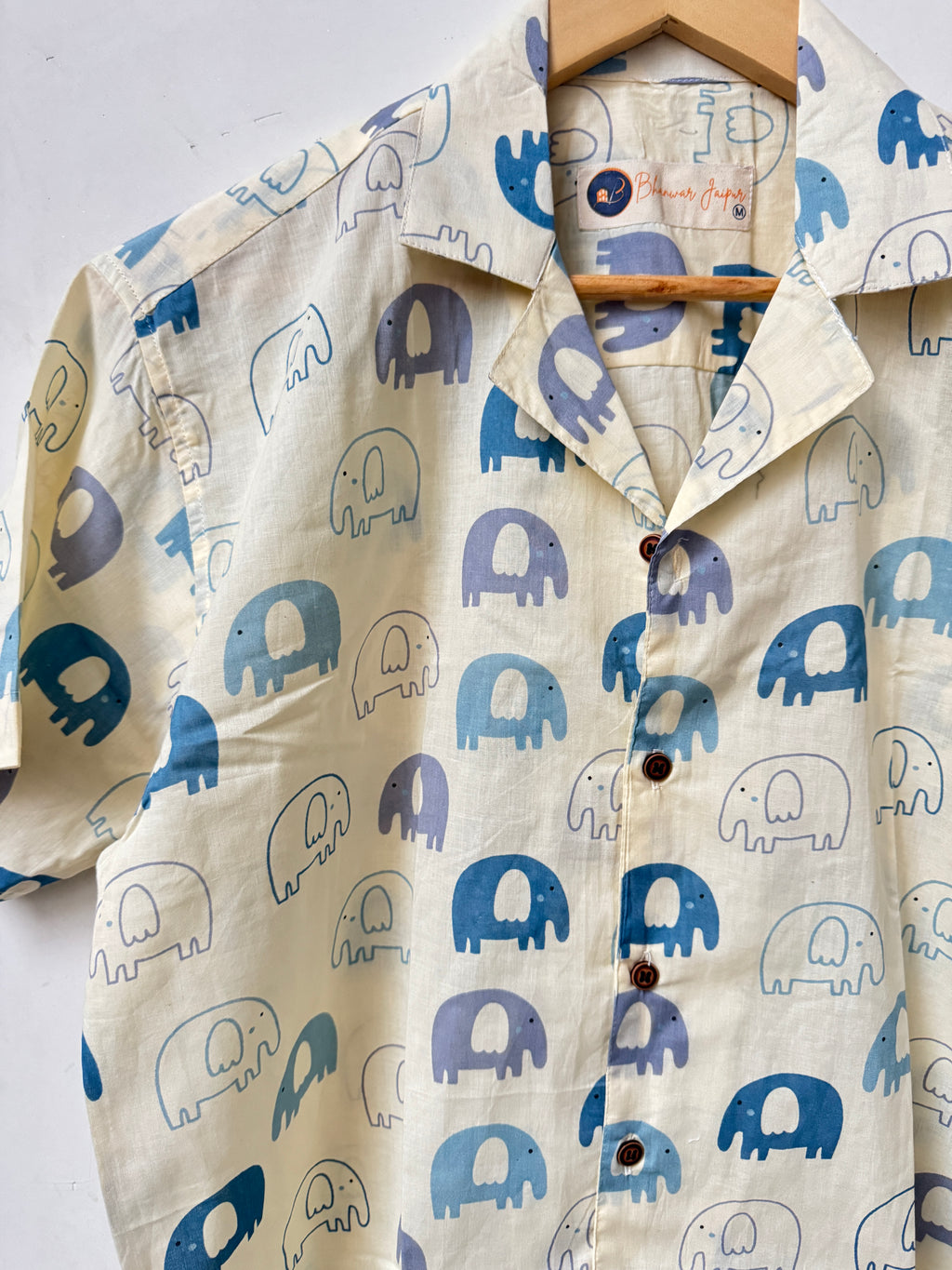 Sky Parade – Resort Cuban Collar Shirt | Handblock Cotton Printed Shirts