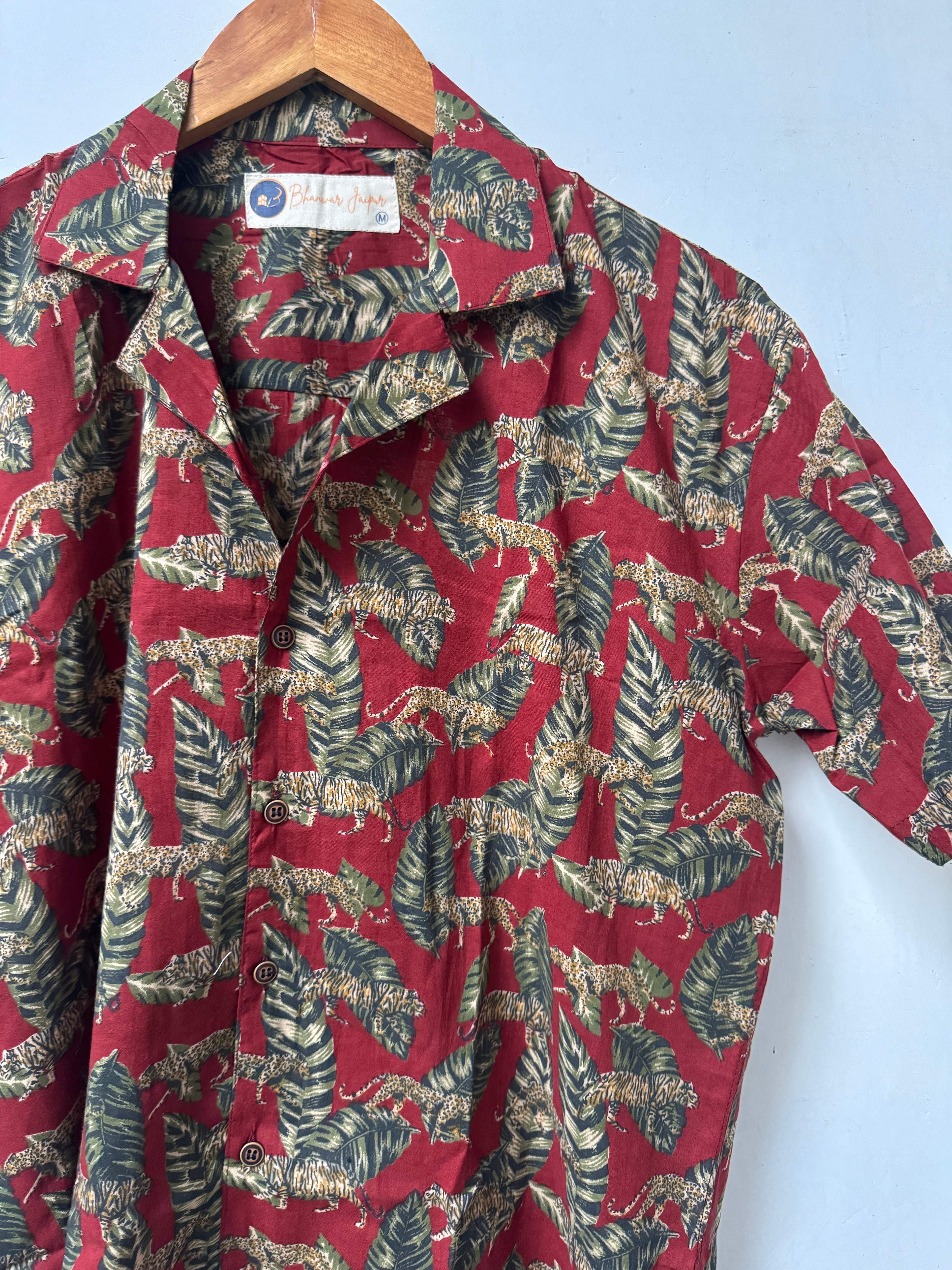 Wild Heritage – Resort Cuban Collar Shirt | Handblock Cotton Printed Shirts