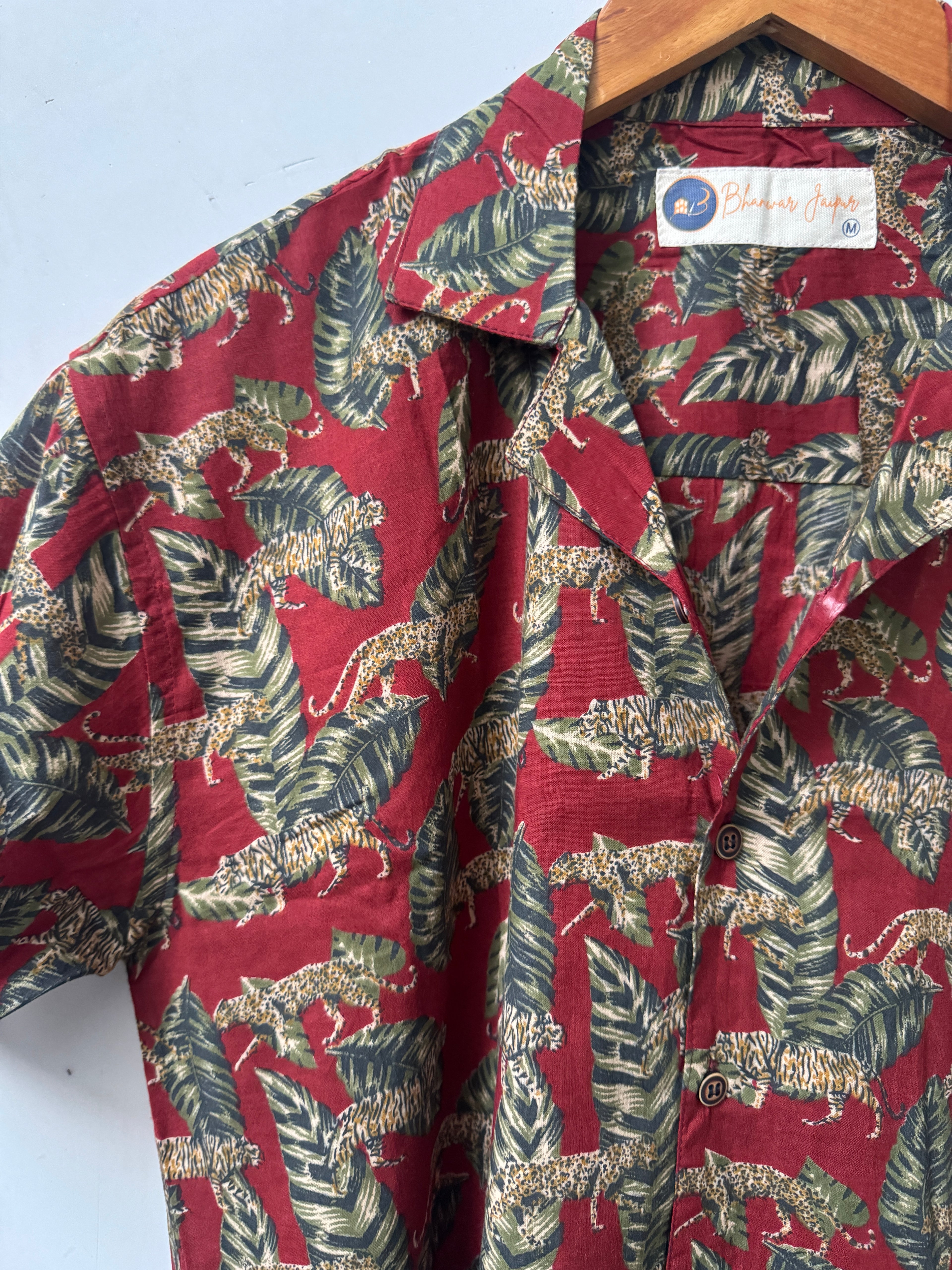 Wild Heritage – Resort Cuban Collar Shirt | Handblock Cotton Printed Shirts