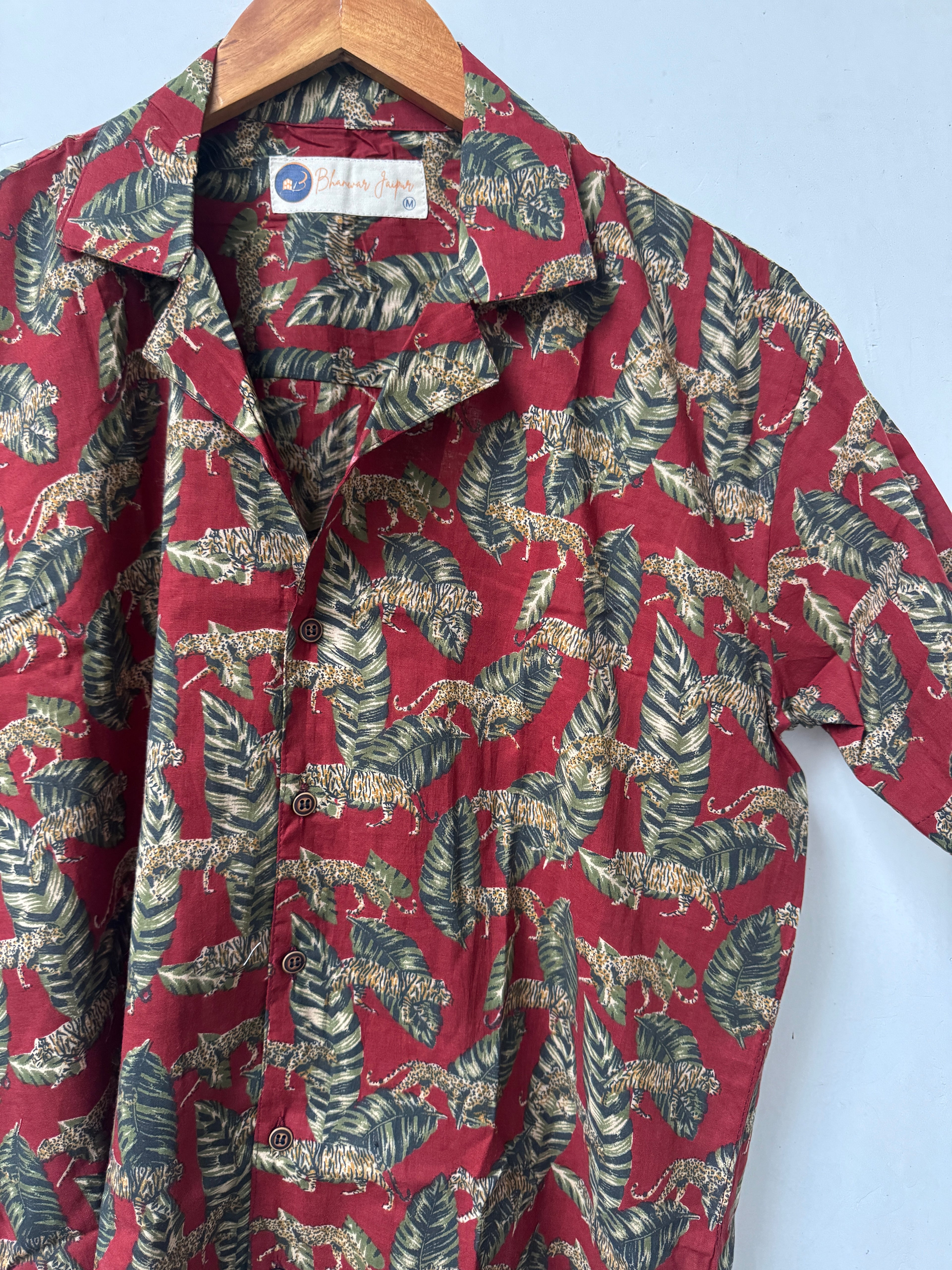 Wild Heritage – Resort Cuban Collar Shirt | Handblock Cotton Printed Shirts