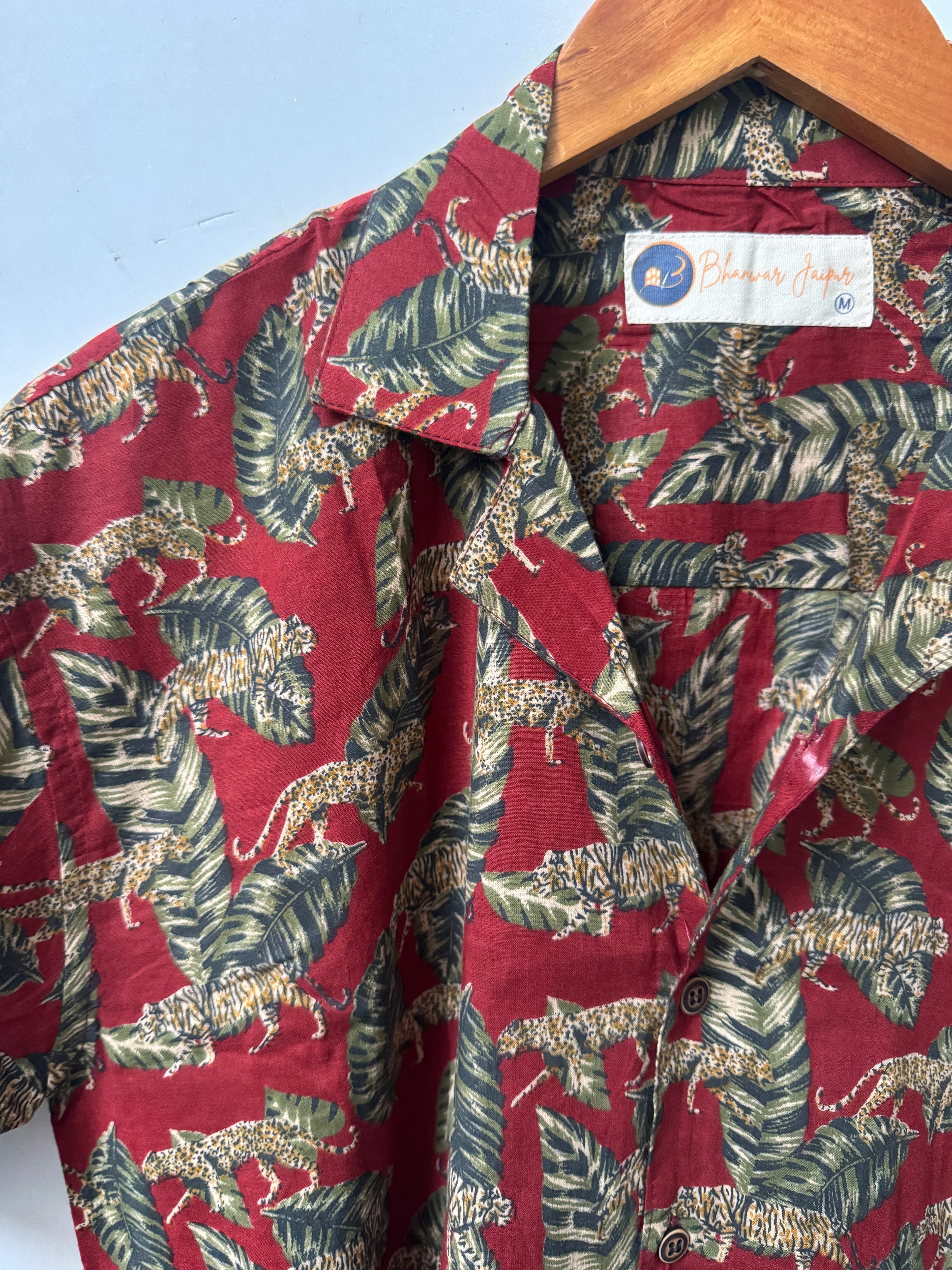 Wild Heritage – Resort Cuban Collar Shirt | Handblock Cotton Printed Shirts