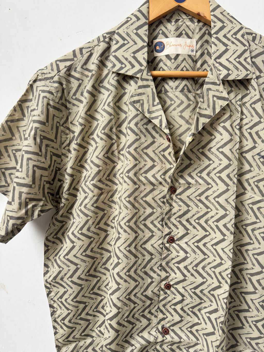 Earthbound – Resort Cuban Collar Shirt | Handblock Cotton Printed Shirts
