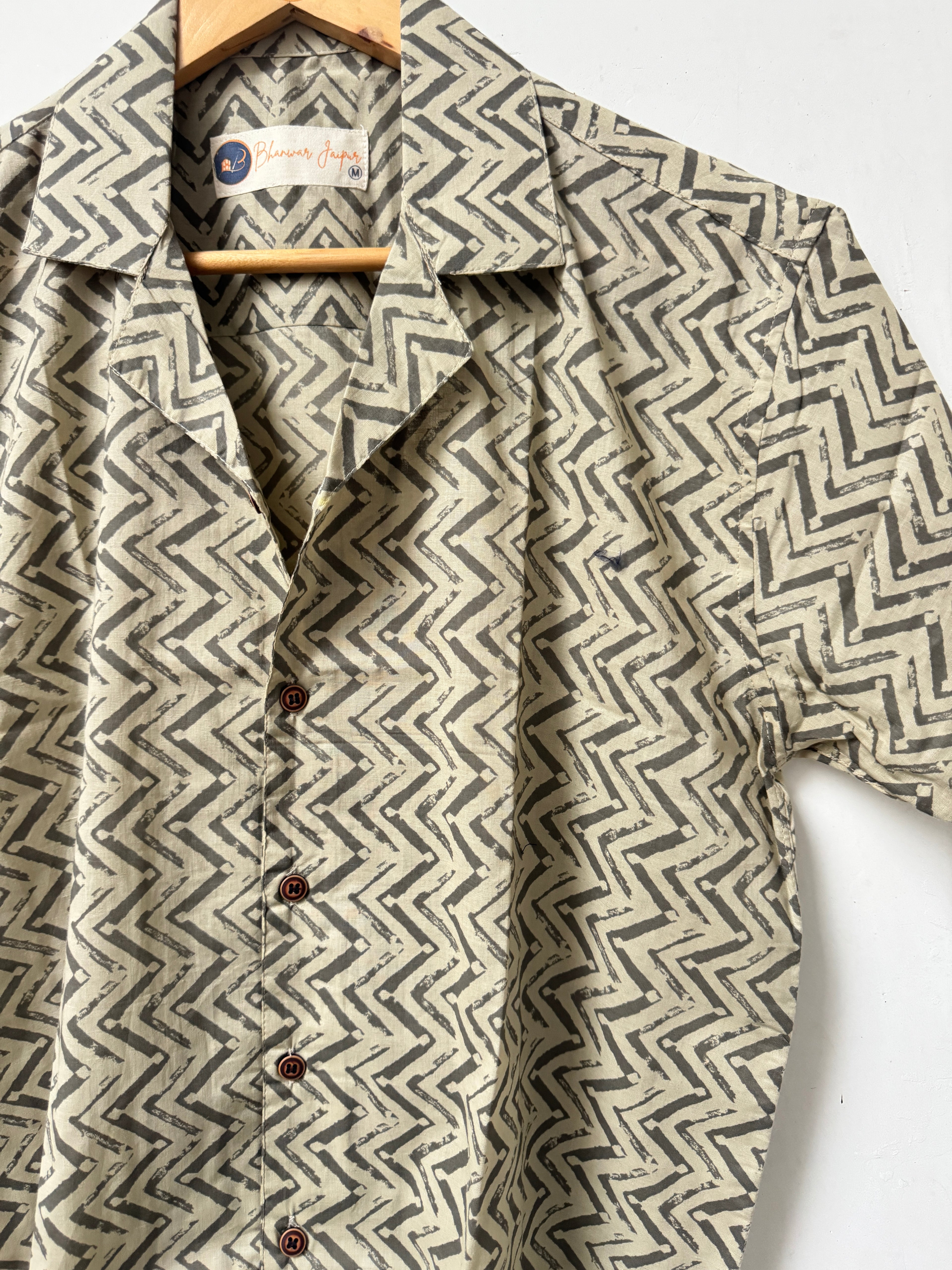Earthbound – Resort Cuban Collar Shirt | Handblock Cotton Printed Shirts