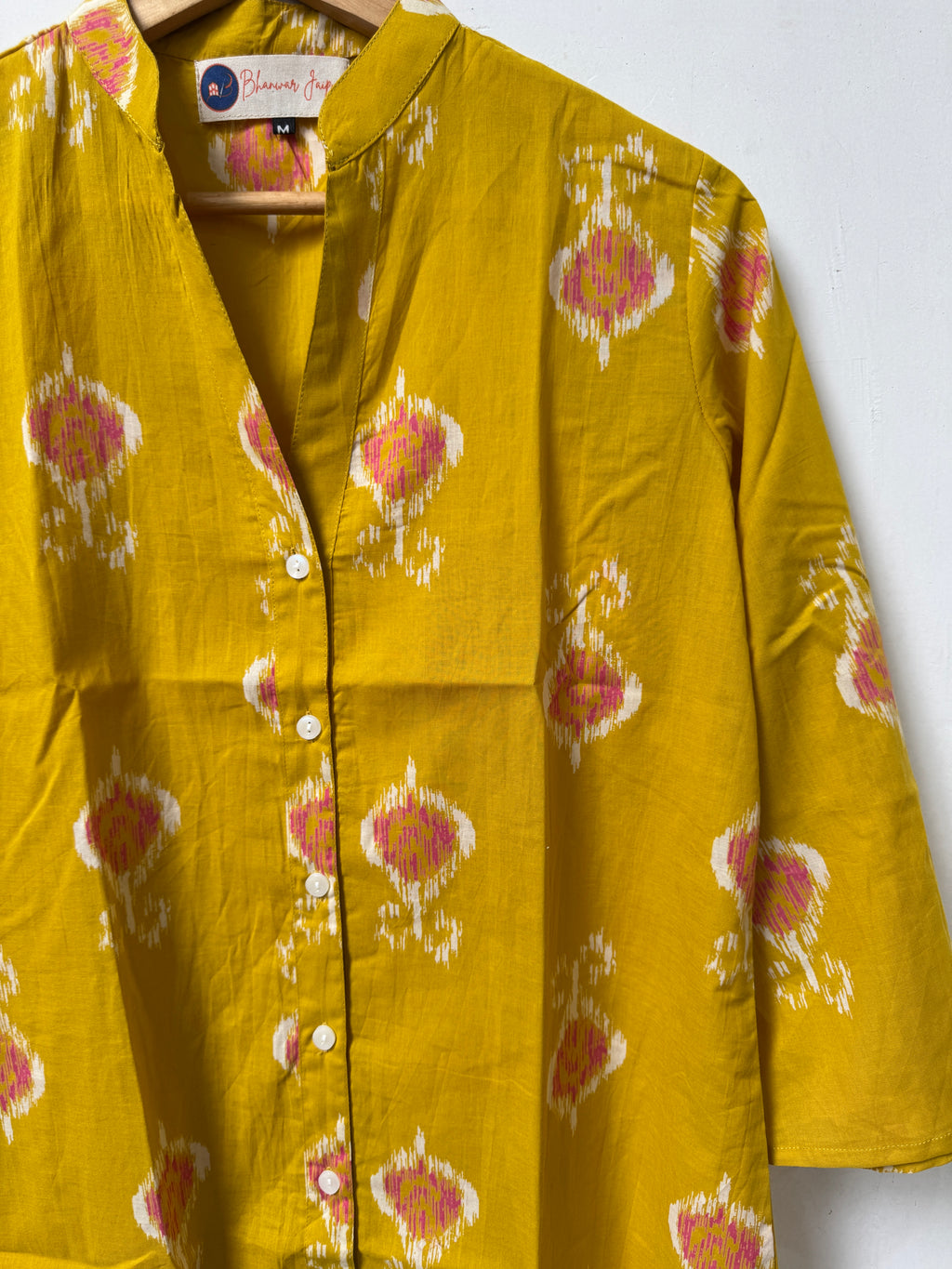 Kanak Ikat Kurta Shirt | Women's Pure Cotton Printed | Comfort Fit
