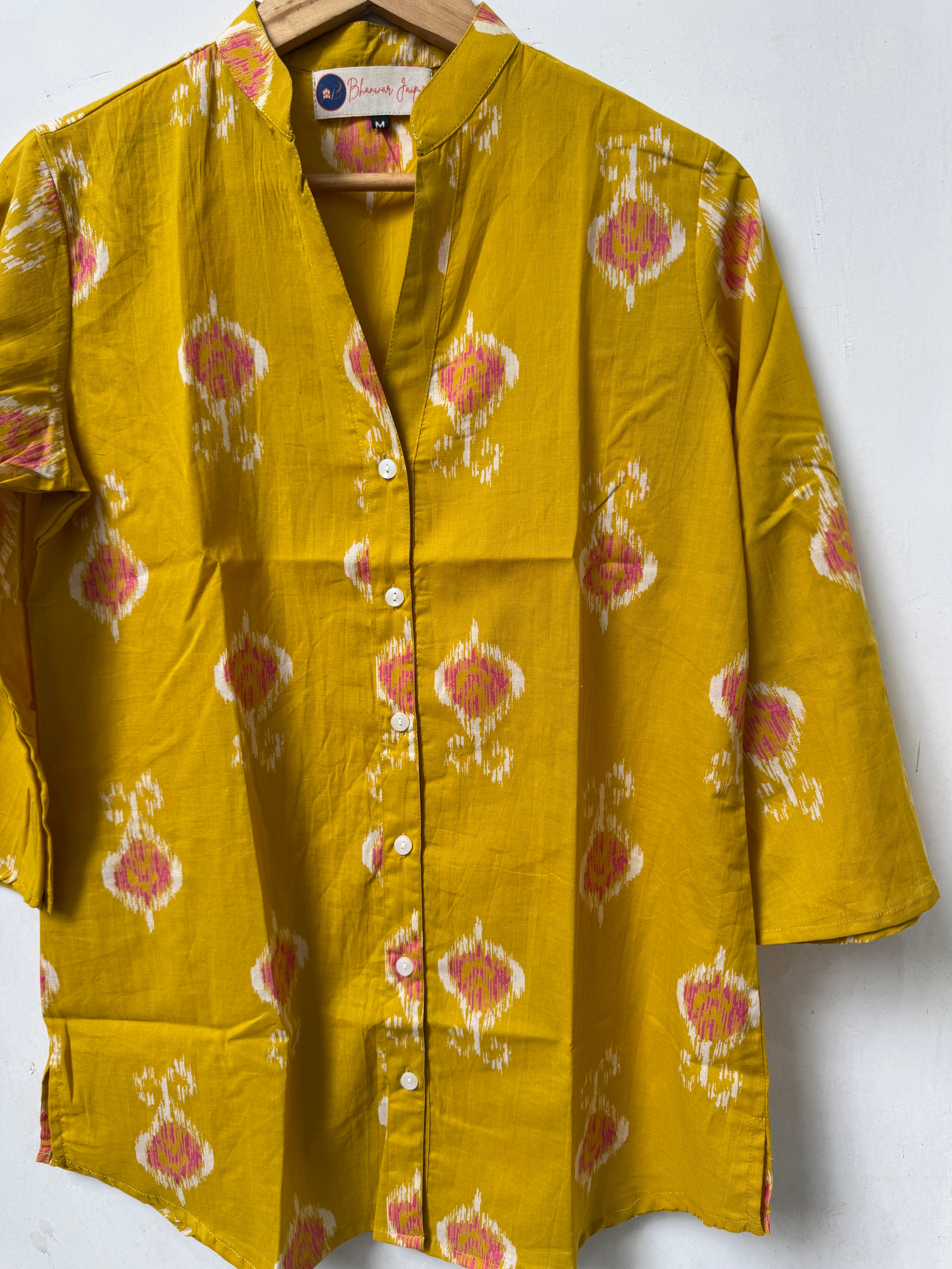 Kanak Ikat Kurta Shirt | Women's Pure Cotton Printed | Comfort Fit