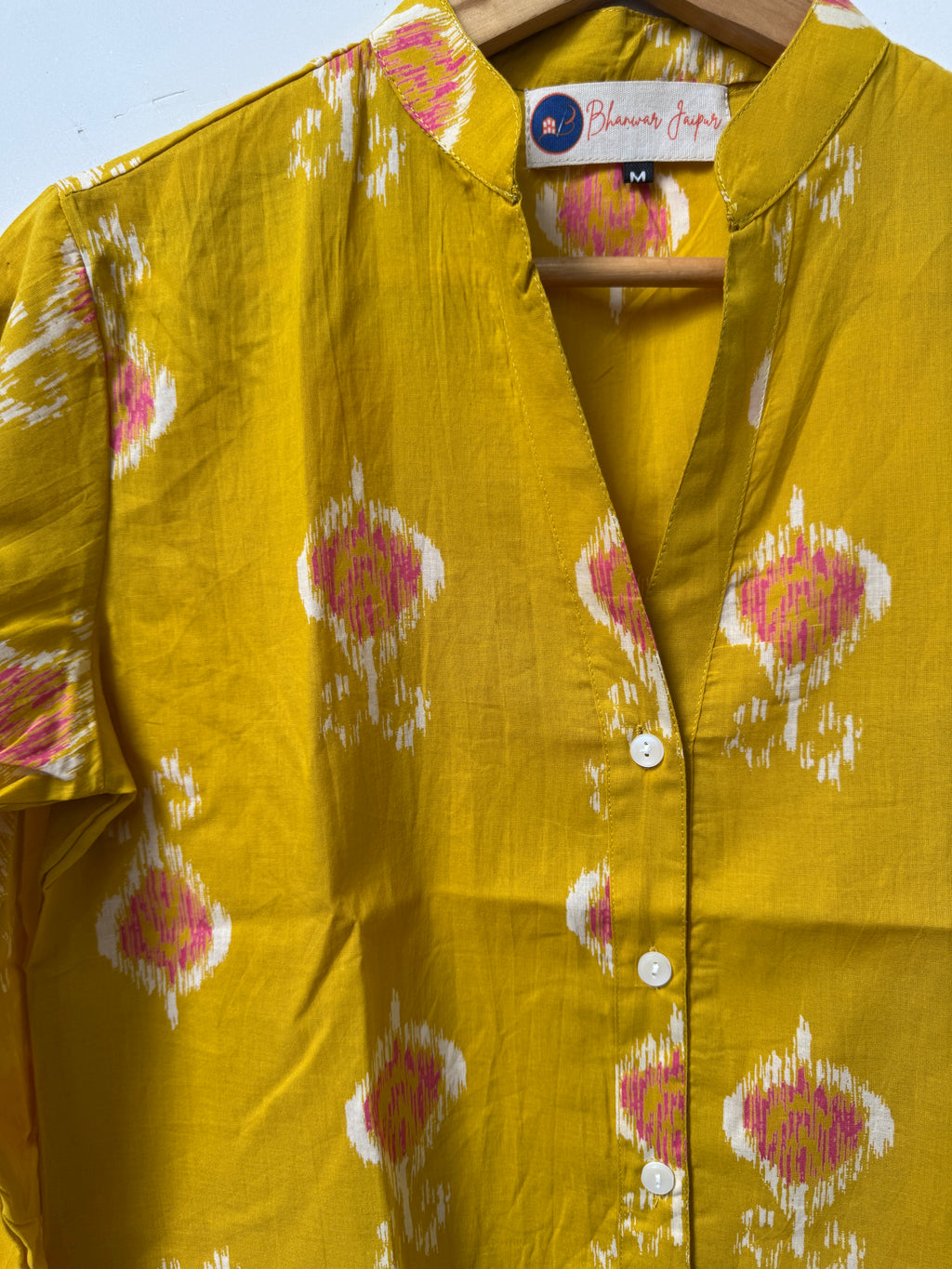 Kanak Ikat Kurta Shirt | Women's Pure Cotton Printed | Comfort Fit