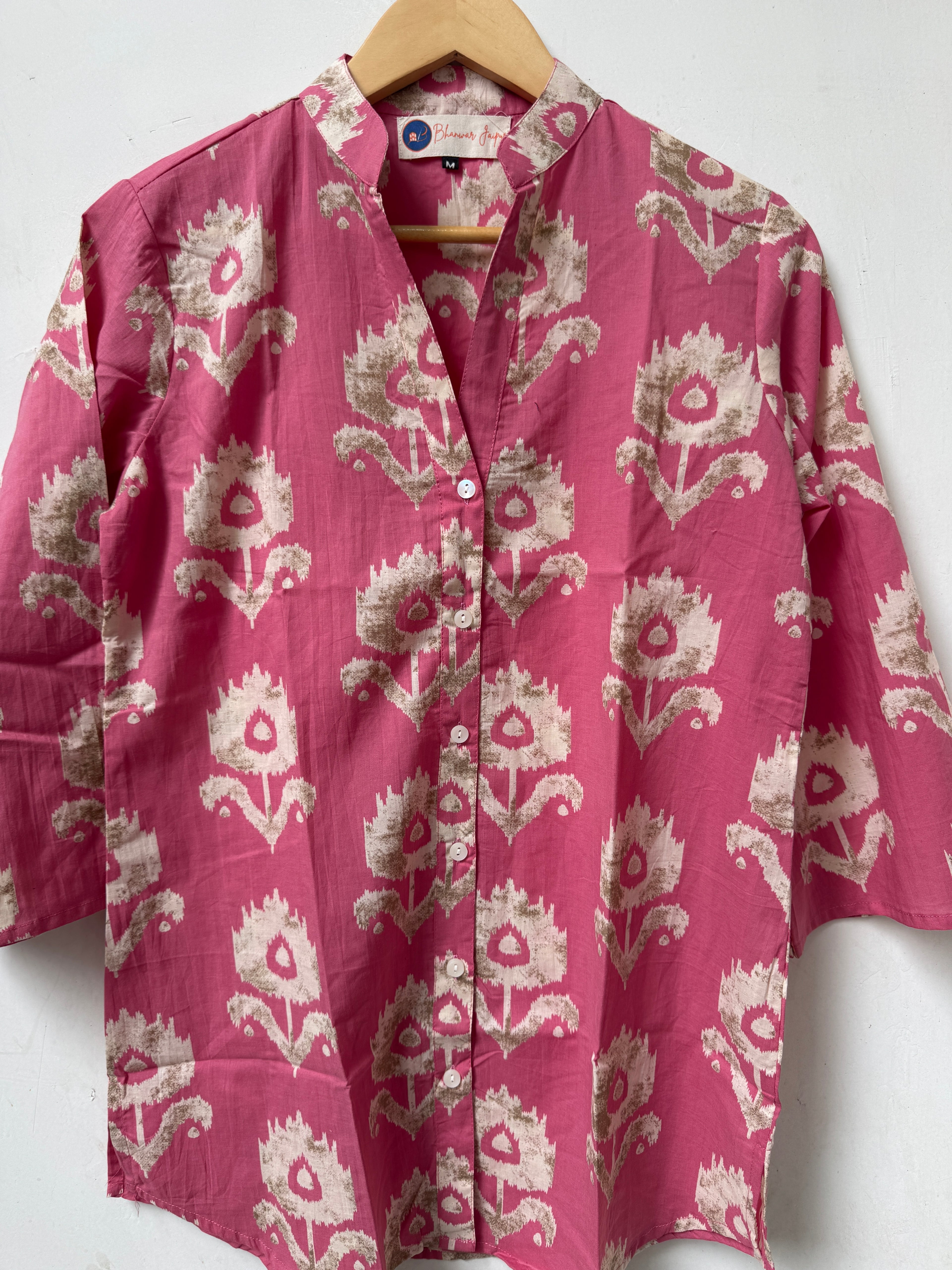 Roséva Kurta Shirt | Women's Pure Cotton Printed | Comfort Fit