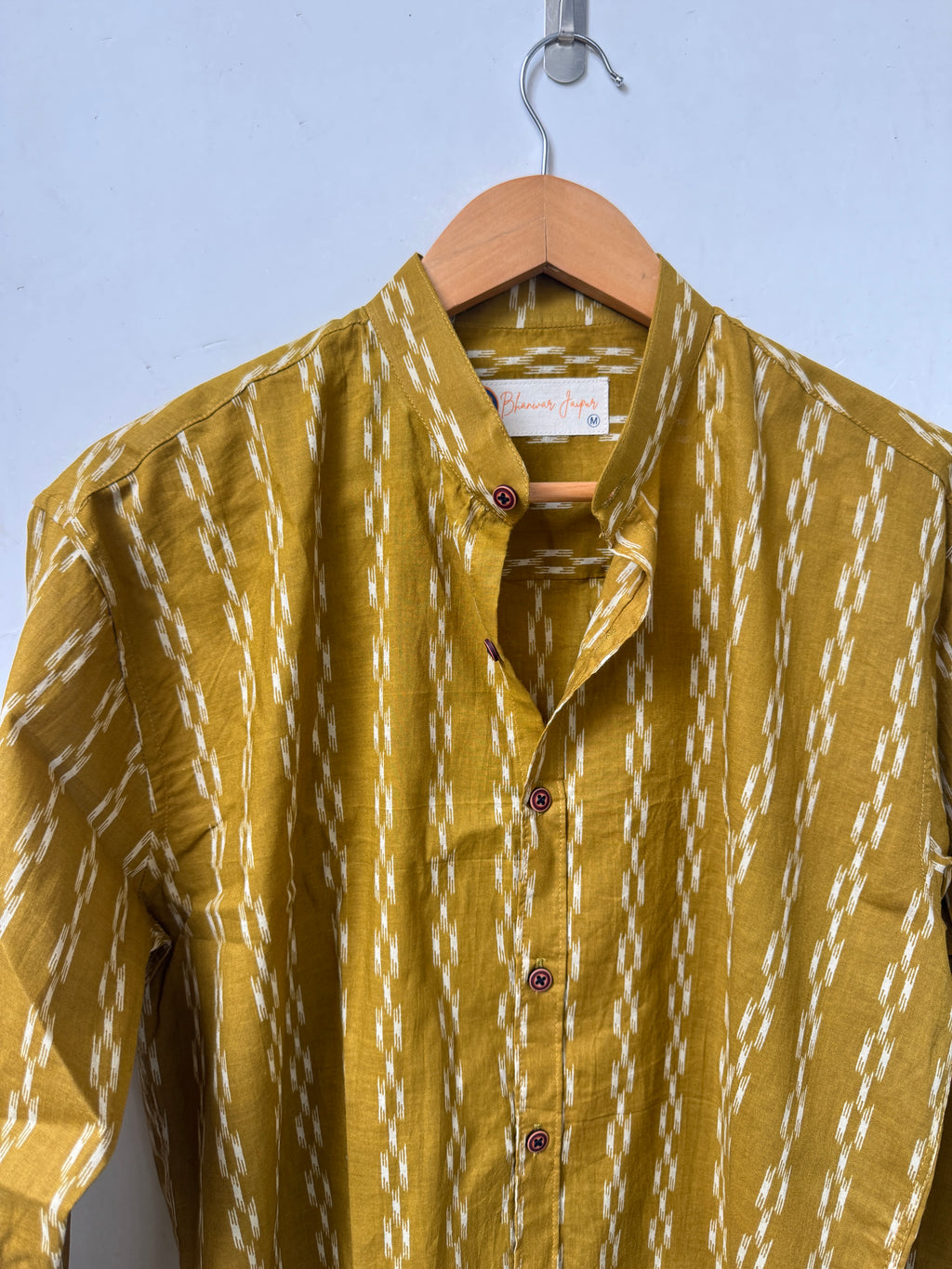The Zarif Ikkat Shirt | Pure Handblock Cotton Printed Shirts