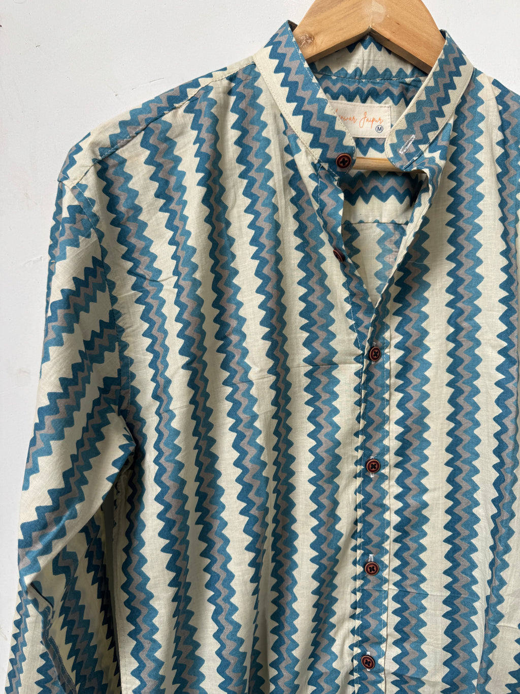 Mariner Stripe Shirt | Pure Handblock Cotton Printed Shirts