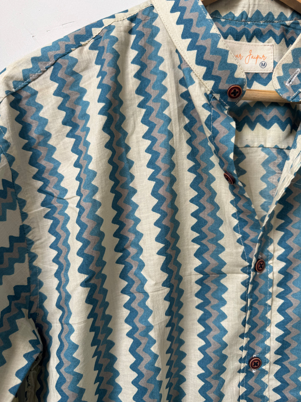 Mariner Stripe Shirt | Pure Handblock Cotton Printed Shirts