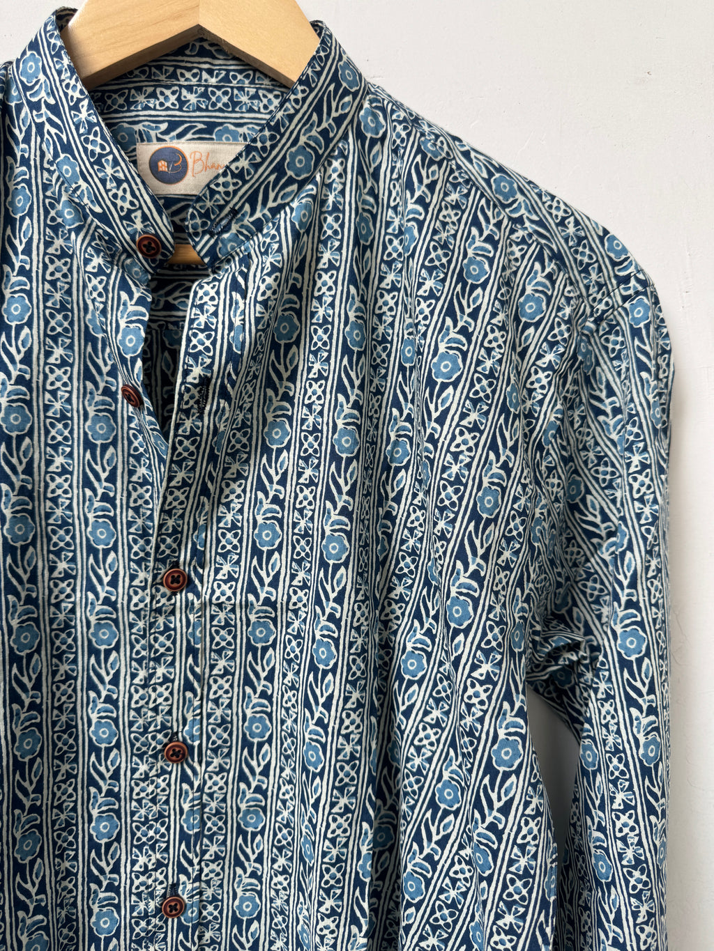 Azure Garden Shirt | Pure Cotton Printed Shirts